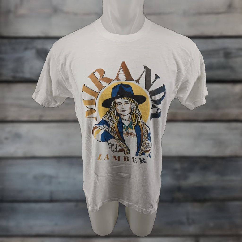 Tultex Miranda Lambert Adult Shirt L White Ran Fans 2022 Fan Club Music Shirt Ladies? Size US L / EU 52-54 / 3 - 1 Thumbnail