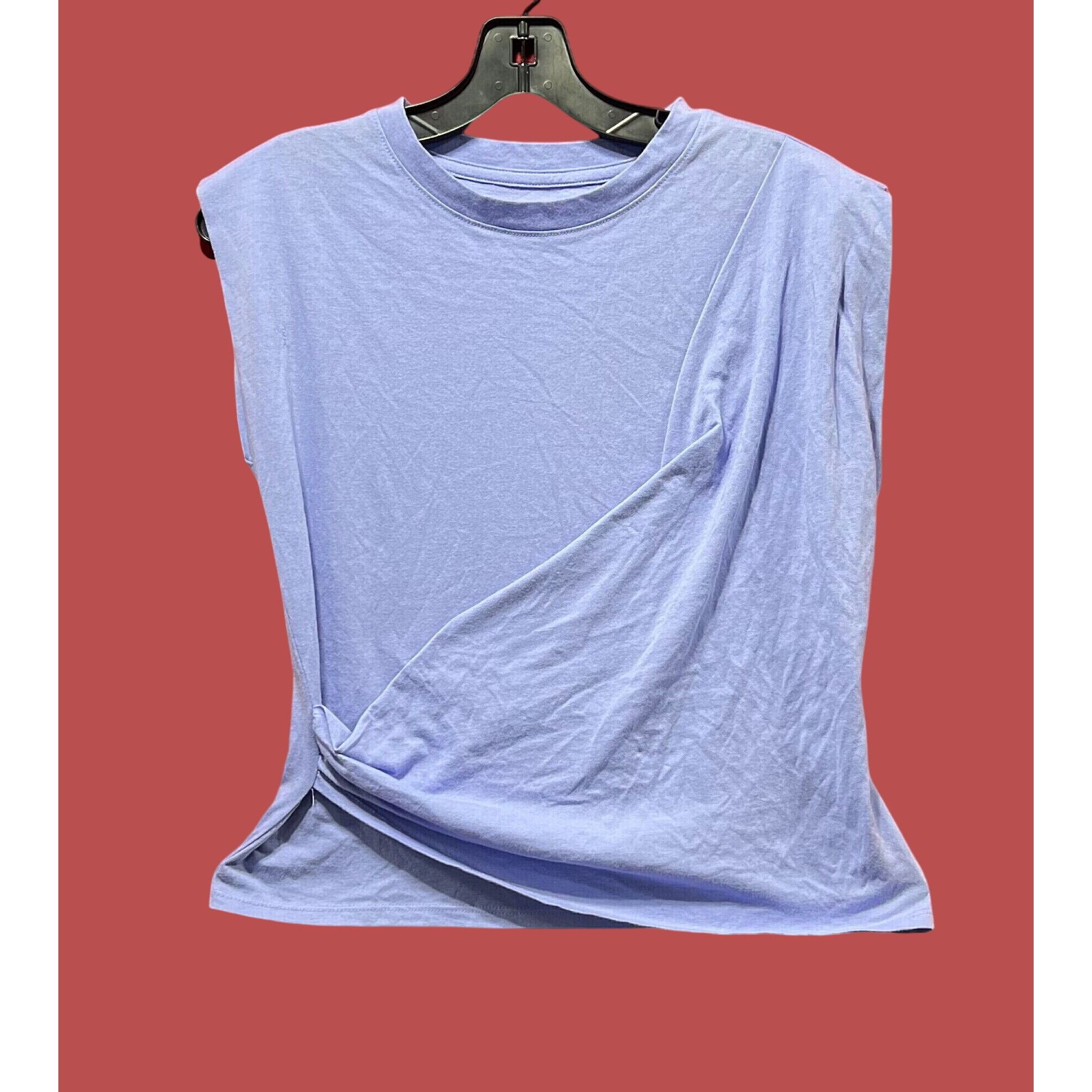 Other A New Day - Women's Slim Fit Drape T-Shirt - Purple - Small Size S / US 4 / IT 40 - 3 Thumbnail