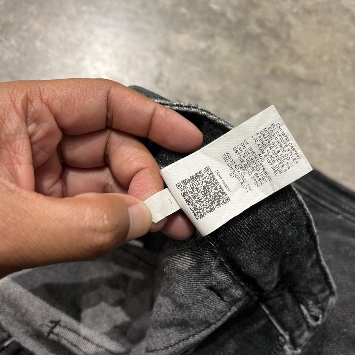 Grailed Romwe Rip-off Balenciaga Raver Baggy Bondage Denim Size US 33 - 10 Thumbnail