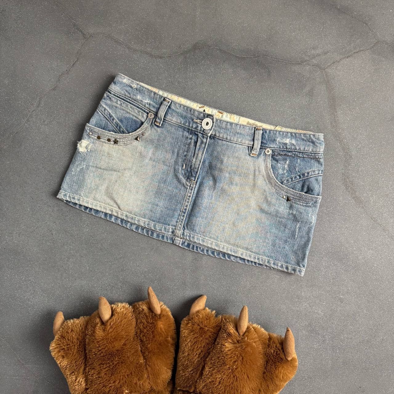 Japanese Brand × Vintage Amazing 2000's Aesthetic Y2K Super Sexy Mini Skirt Size 32" / US 10 / IT 46 - 2 Thumbnail
