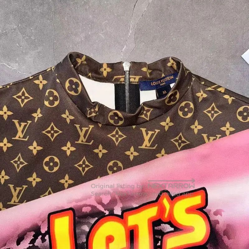 Louis Vuitton Louis Vuitton Summer Khaki Short Sleeve T. Size M / US 6-8 / IT 42-44 - 3 Thumbnail
