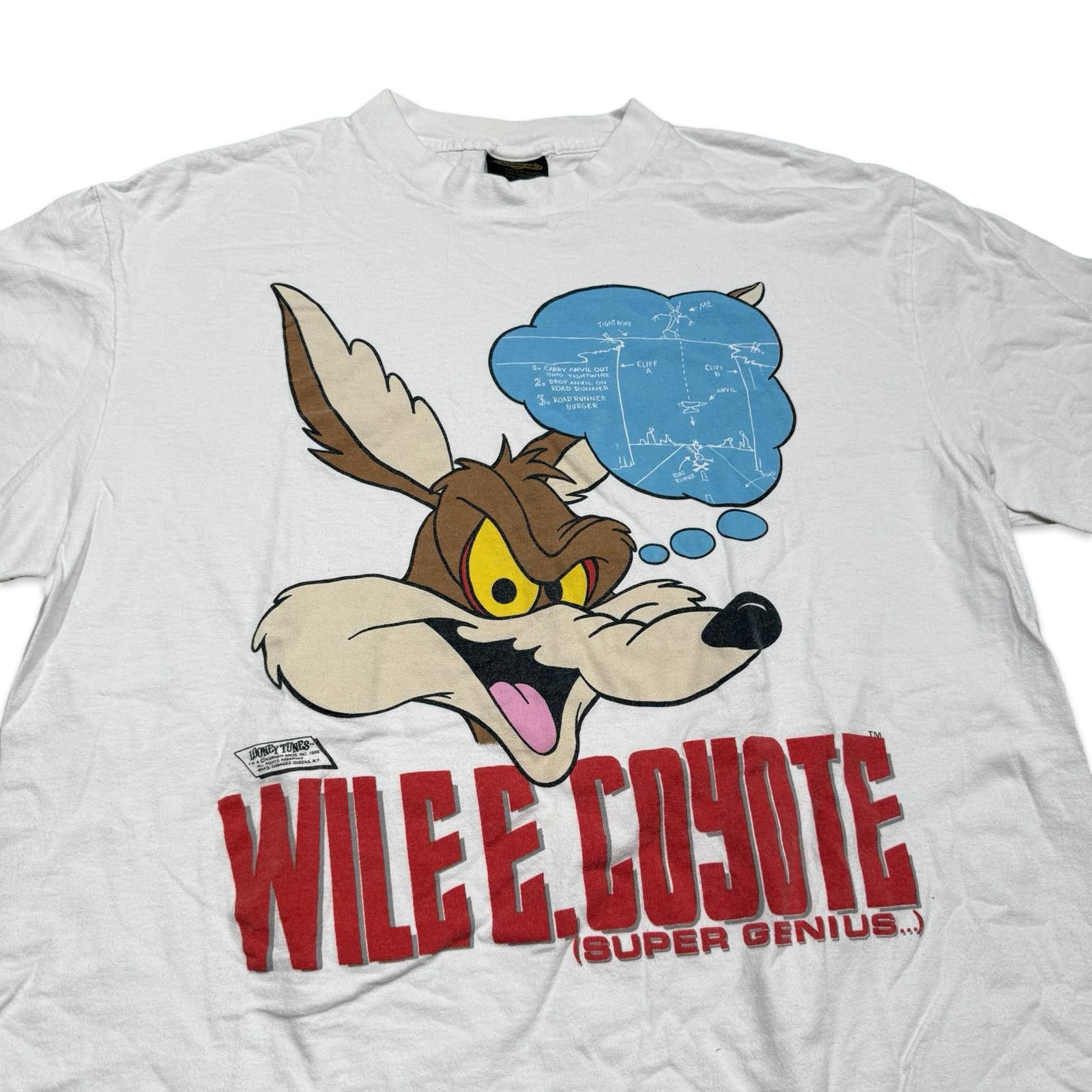 Changes Vintage Wile E. Coyote Super Genius Changes Graphic T-Shirt Size US XL / EU 56 / 4 - 2 Thumbnail