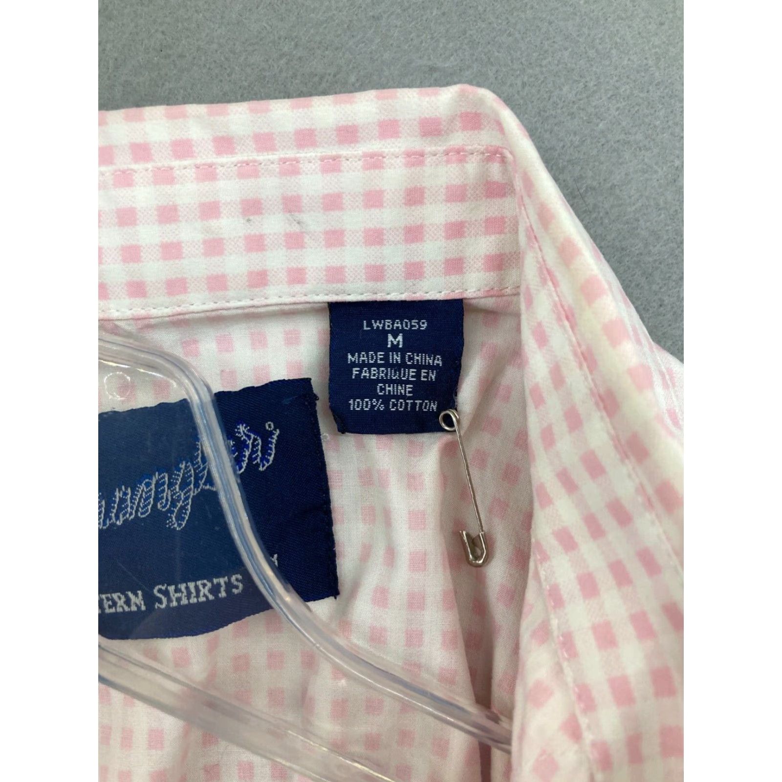 Wrangler VINTAGE Wrangler Western Shirt Womens M Pink Check Pearl Snap 100% Cotton Cowgirl | 90s Theme Size M / US 6-8 / IT 42-44 - 7 Thumbnail