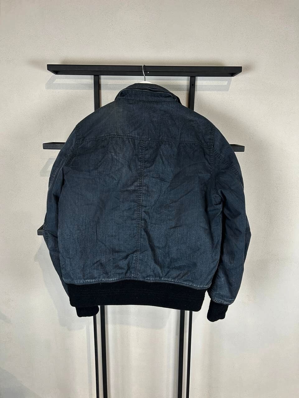 Japanese Brand Denim Bomber Jacket Vintage Workwear Minimalist Blue Size US M / EU 48-50 / 2 - 6 Thumbnail