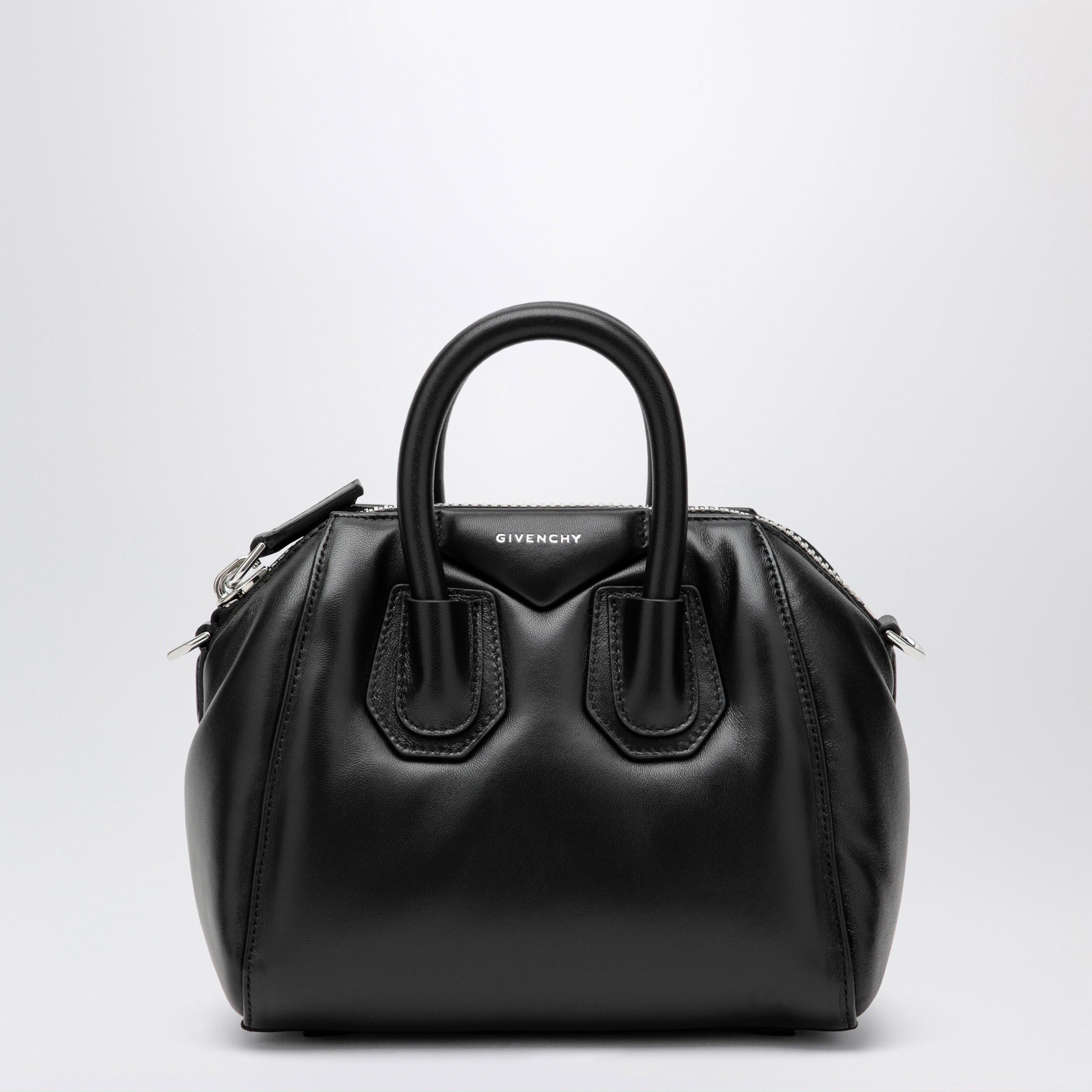 Givenchy Givenchy Antigona Mini Leather Tote Bag In Black Size ONE SIZE - 1 Thumbnail