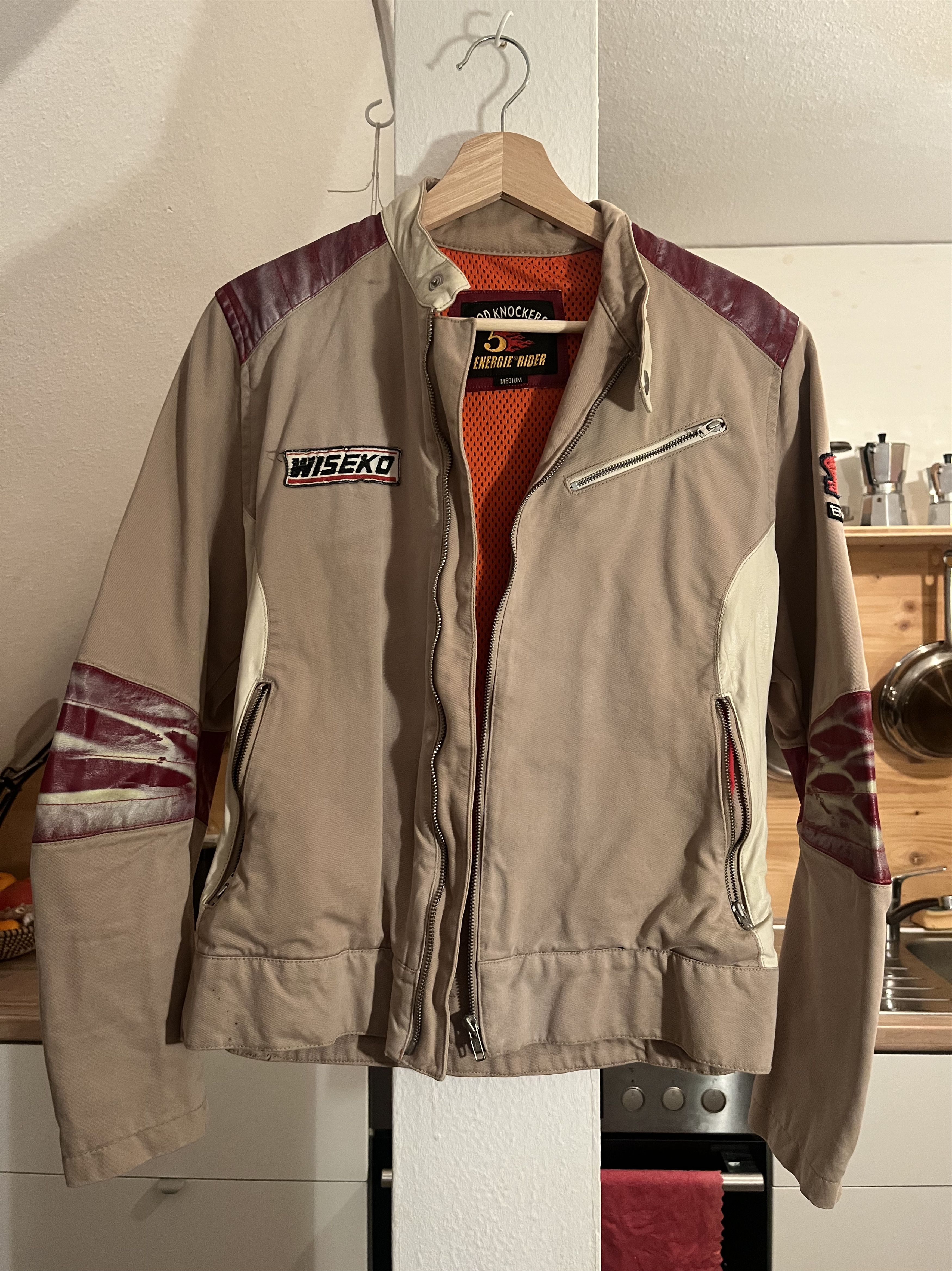 Energie Vintage Red Knockers by Energie Jacket – 90s Size US S / EU 44-46 / 1 - 1 Thumbnail