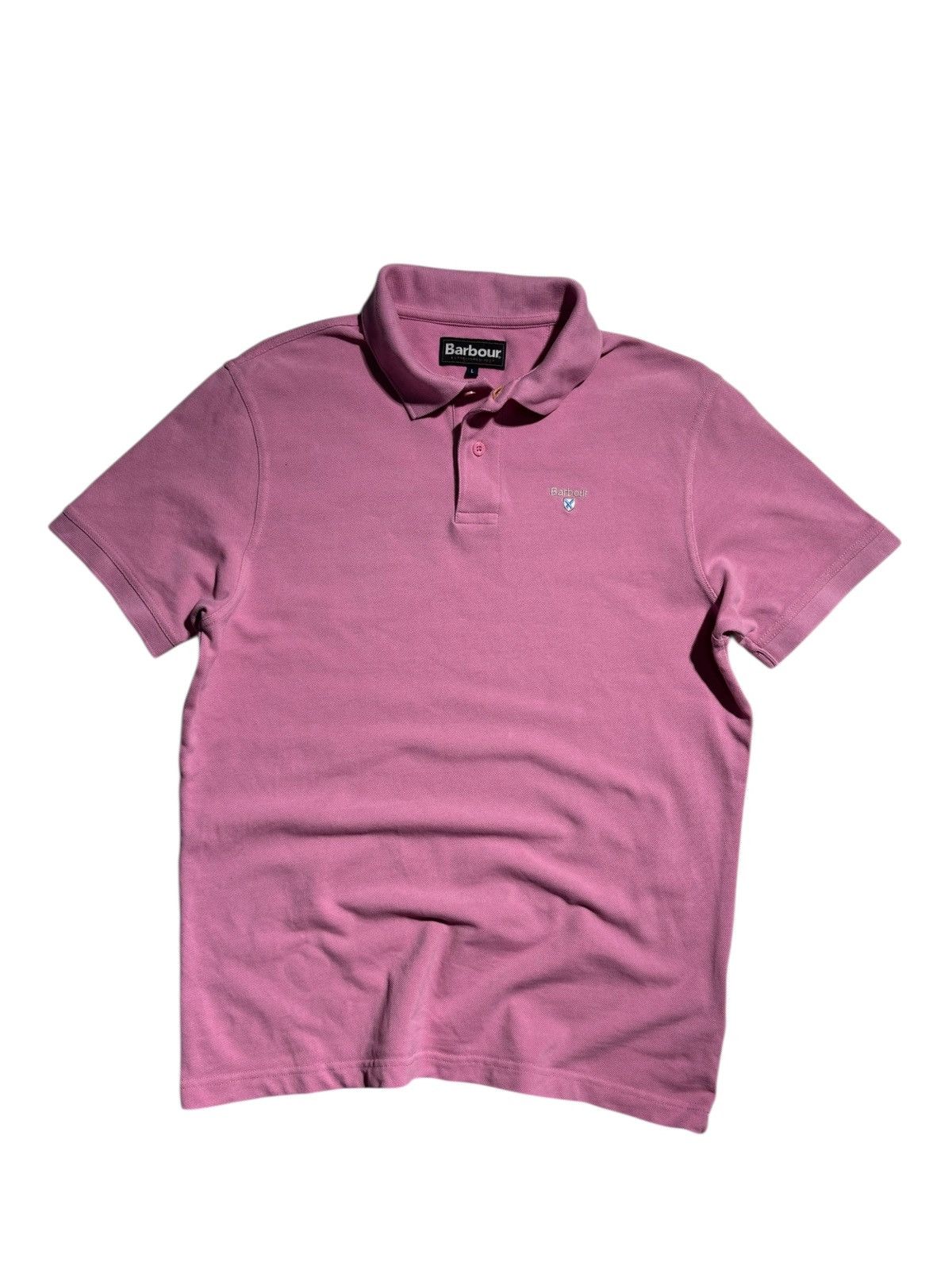 Barbour x2 Barbour Polo Tshirt Collared Neck Orange/Pink Size US L / EU 52-54 / 3 - 4 Thumbnail