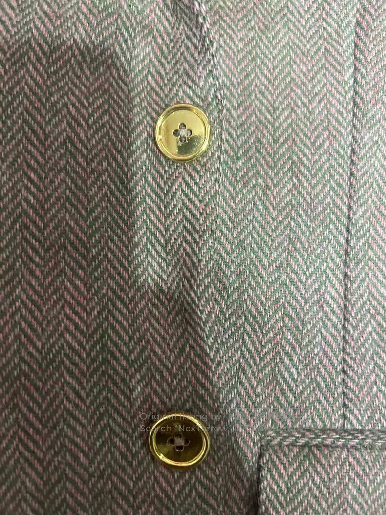 Thom Browne Thom Browne Pink and green striped casual jacket Size US S / EU 44-46 / 1 - 3 Thumbnail