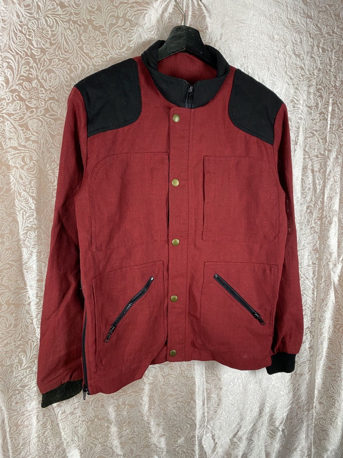 Fusalp Fusalp Vintage Ski Red Black Snap Button Utility Jacket Size US M / EU 48-50 / 2 - 5 Thumbnail