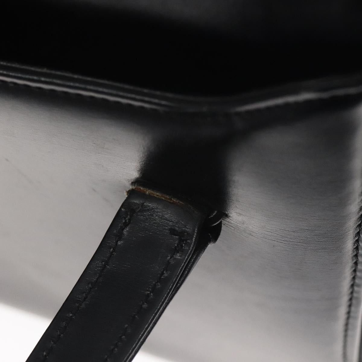 Gucci GUCCI Hand Bag Leather Black Gold Size ONE SIZE - 9 Thumbnail