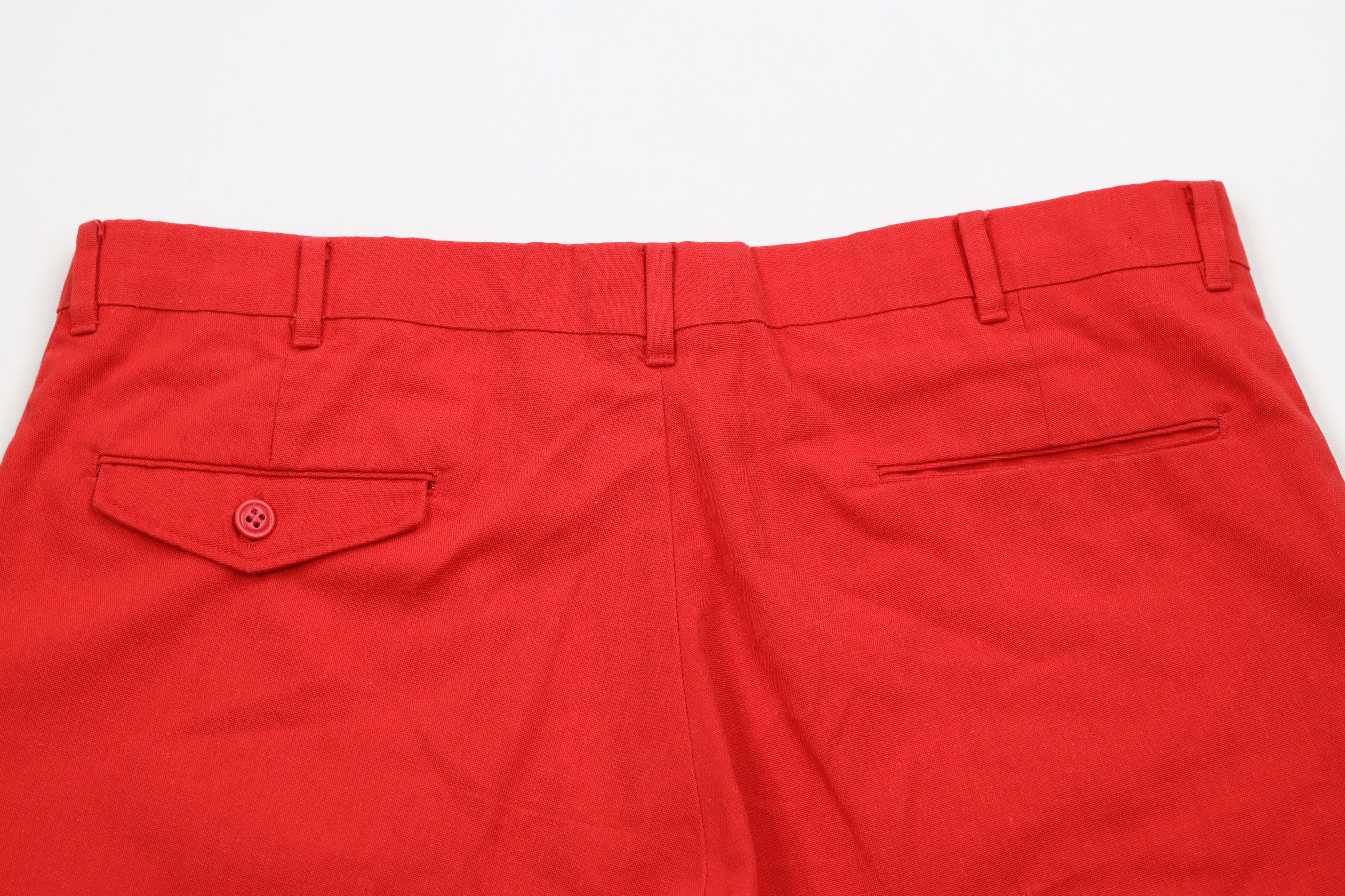 Vintage Vintage 70s Streetwear Above Knee Chino Shorts Red USA Size US 36 / EU 52 - 9 Thumbnail