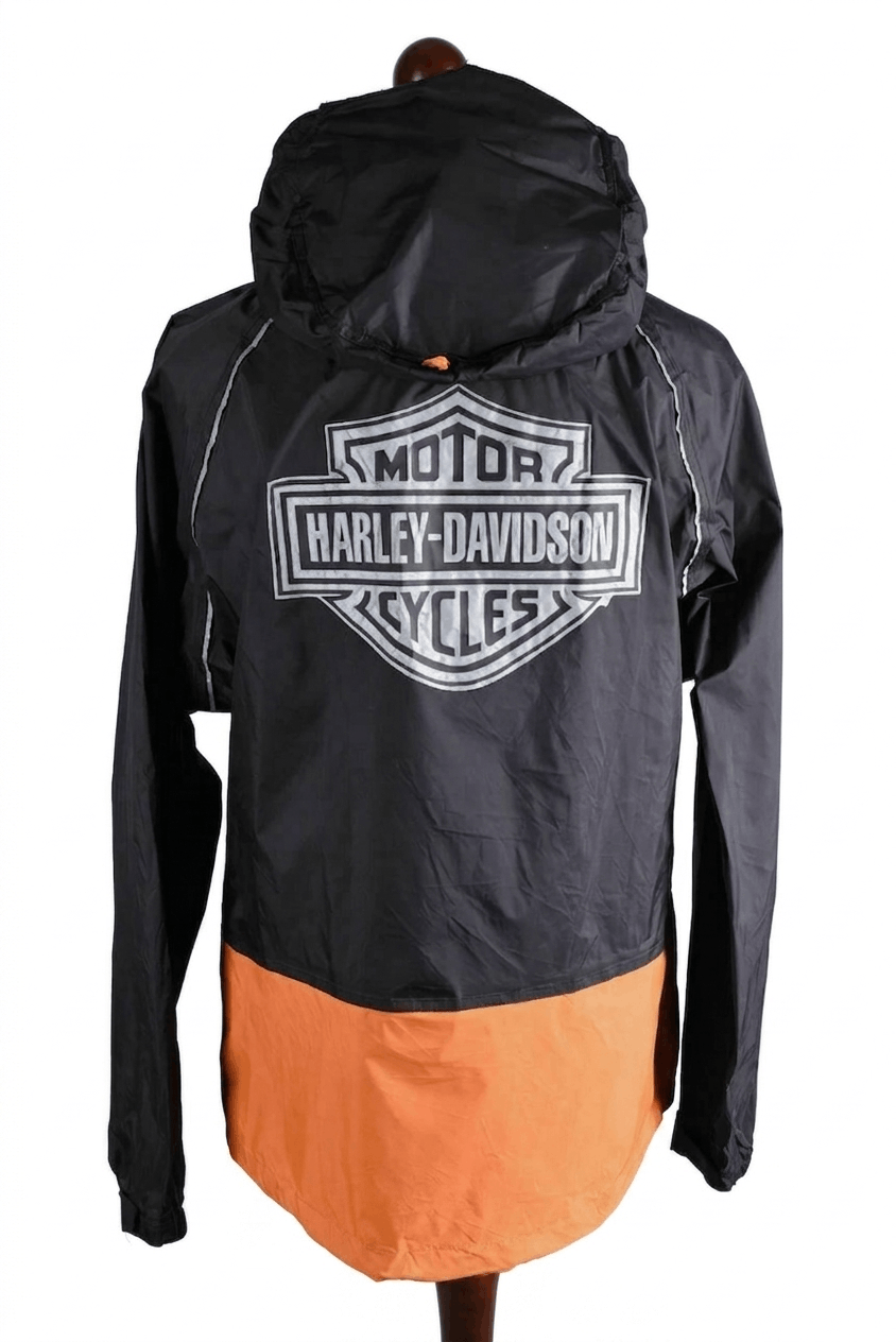 Harley Davidson Harley-Davidson Waterproof Hooded Windbreaker Jacket Size US L / EU 52-54 / 3 - 1 Thumbnail