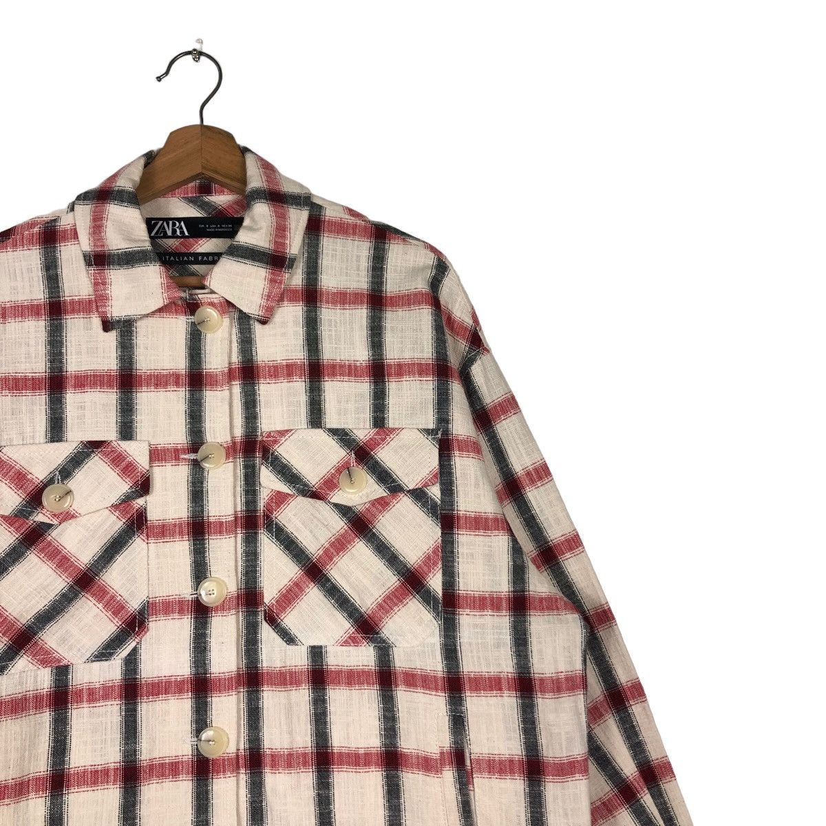 Japanese Brand 🔥Vintage Wool Chore Jacket Zara Flannel Tartan Design Check Size US S / EU 44-46 / 1 - 6 Thumbnail