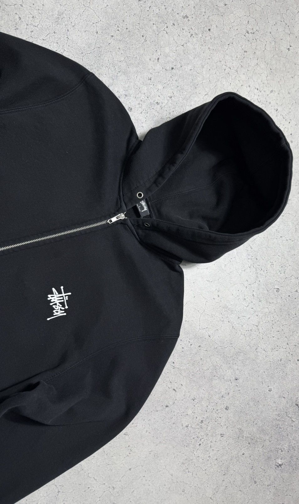 Stussy Stussy Vintage Zip Hoodie Big Logo Black Size L SK8 Size US L / EU 52-54 / 3 - 5 Thumbnail