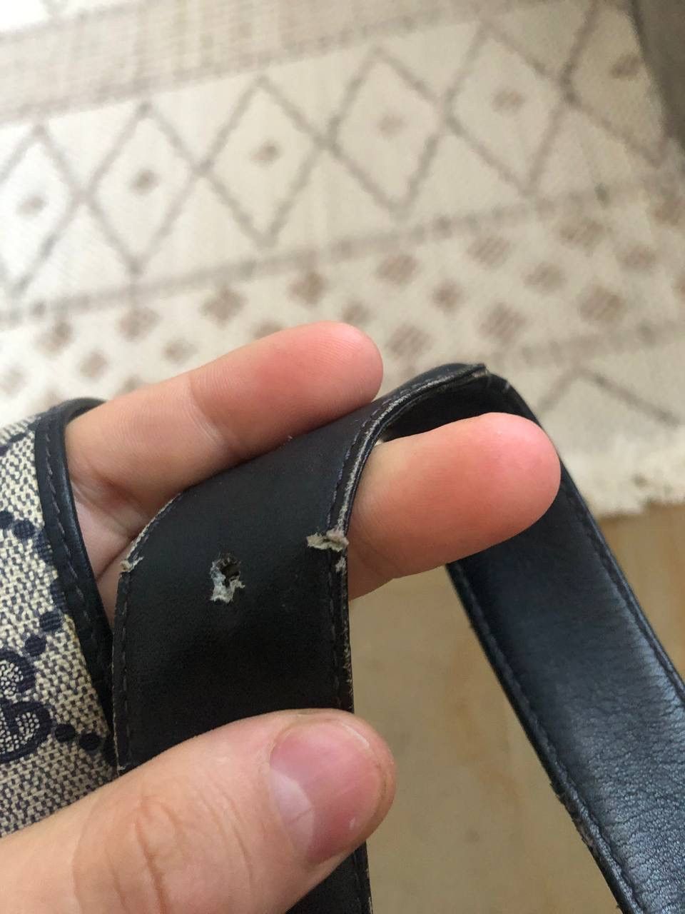 Designer × Gucci × Vintage VINTAGE 80-90s GUCCI MONOGRAM BELT Size ONE SIZE - 7 Thumbnail