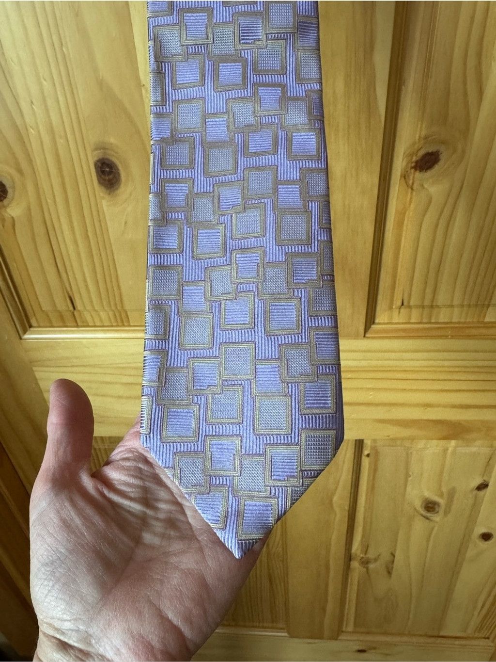 Vintage Vintage Tino Cosma Made in Italy Lavender and Silver Geometr Size ONE SIZE - 1 Thumbnail