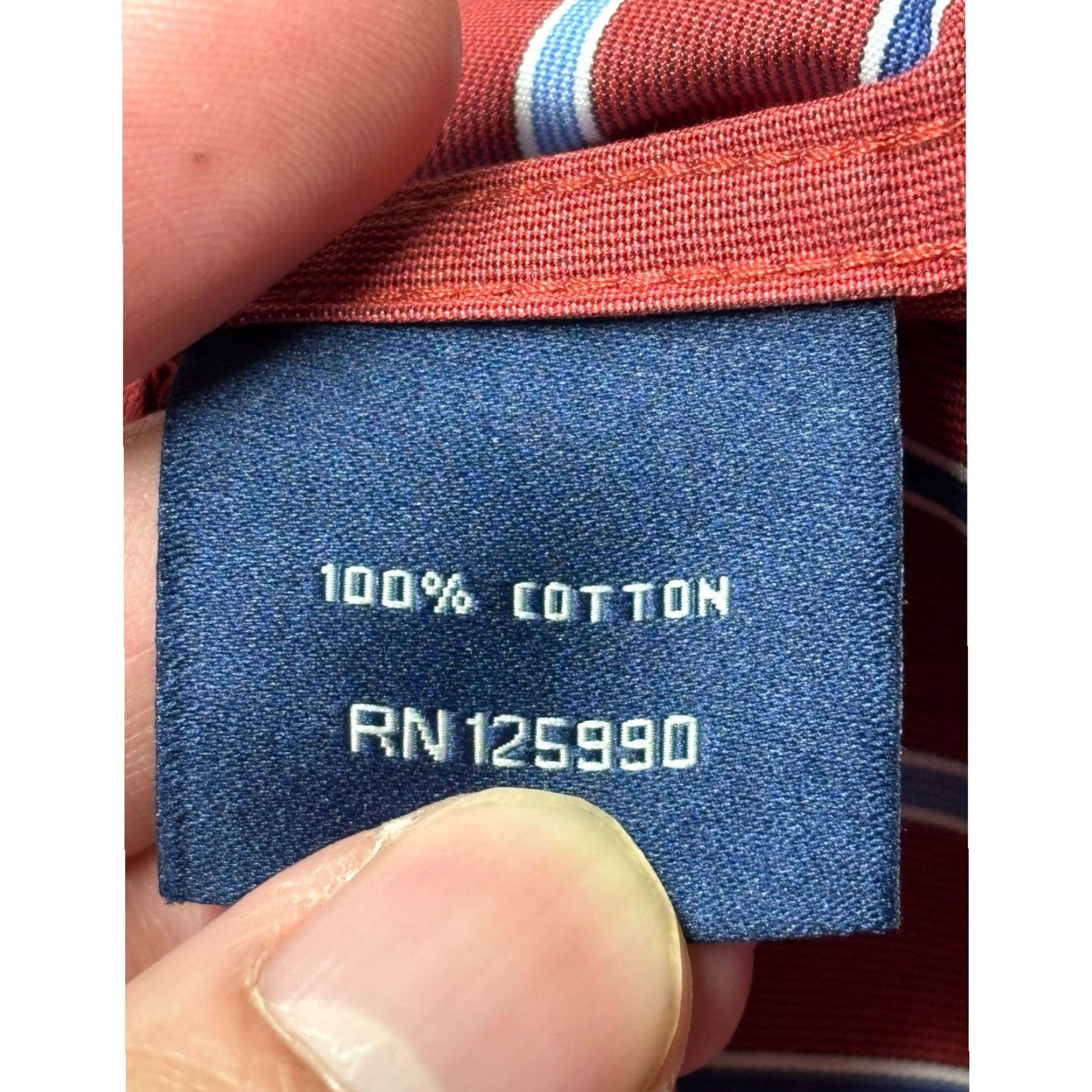 Faconnable Faconnable Classique Button-Down Shirt Mens XL Striped Burgundy Red Blue White Pattern Classic 50in Chest Vintage No Size US XL / EU 56 / 4 - 5 Thumbnail