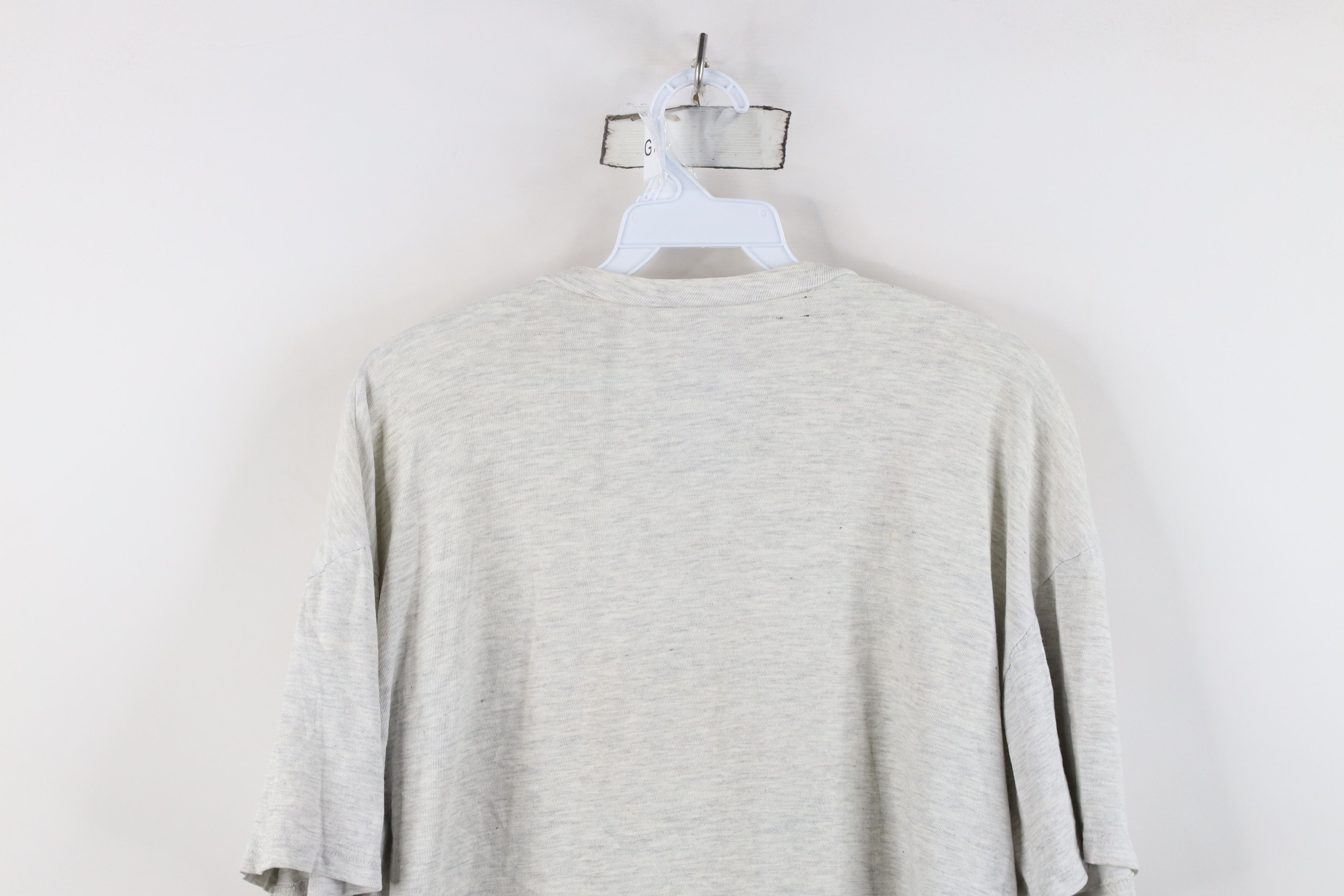 Hard Rock Cafe Vintage 90s Hard Rock Cafe Malta T-Shirt Heather Gray Size L / US 10 / IT 46 - 12 Thumbnail