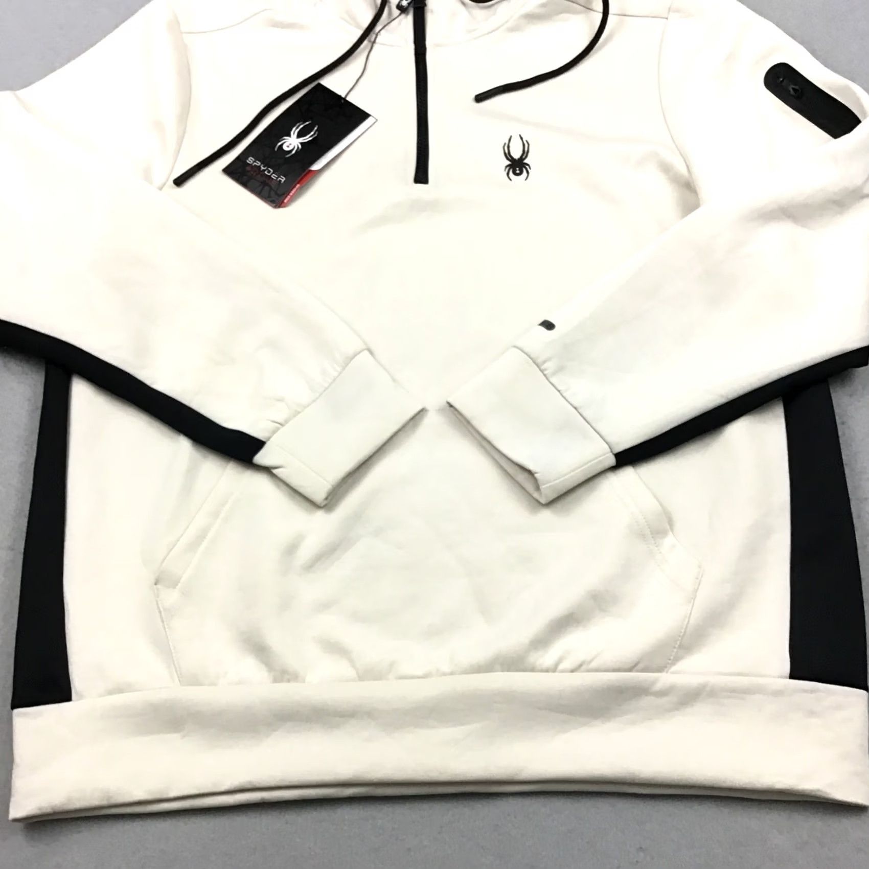 Spyder Spyder Jacket Men XL Beige Active Performance Full Zip Hoodie Extra Large Size US XL / EU 56 / 4 - 3 Thumbnail