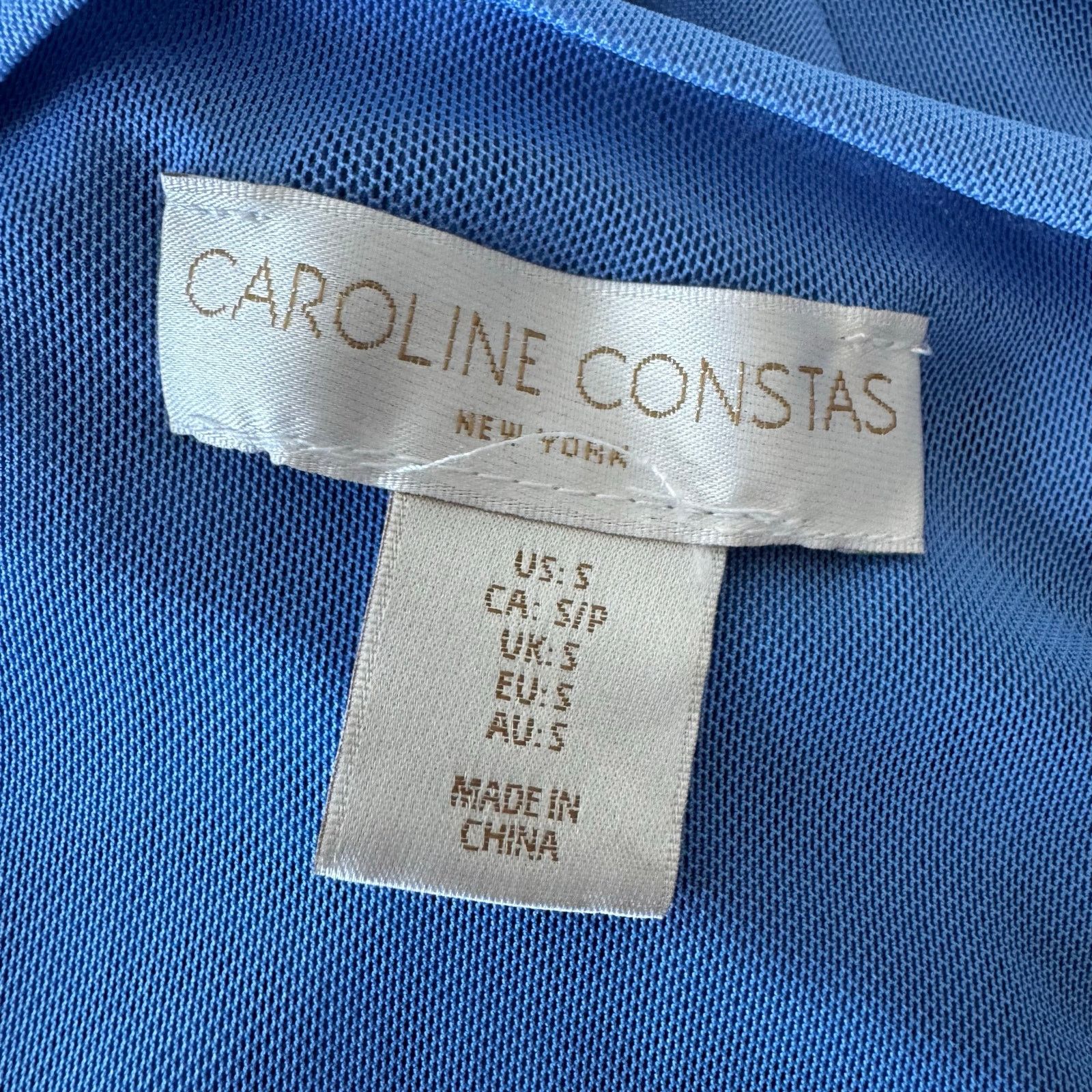 CAROLINE CONSTAS Caroline Constas sheer sleeveless maxi beach cover up blue Size ONE SIZE - 7 Thumbnail