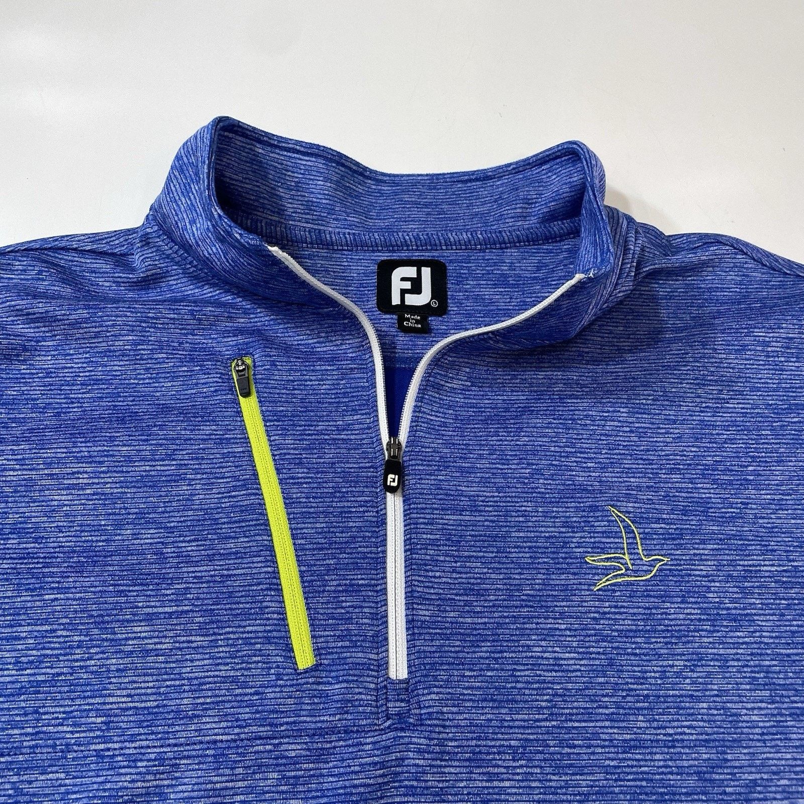 Footjoy FootJoy Men Blue Stripe Knit Half Zip Pullover Golf Jacket L Size US L / EU 52-54 / 3 - 2 Thumbnail