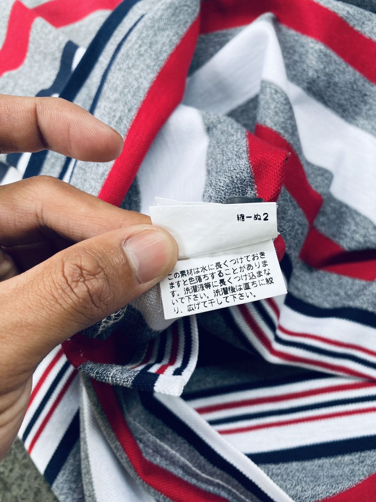 Burberry Vintage 90s Burberry Striped Polo Tees Size US L / EU 52-54 / 3 - 9 Thumbnail