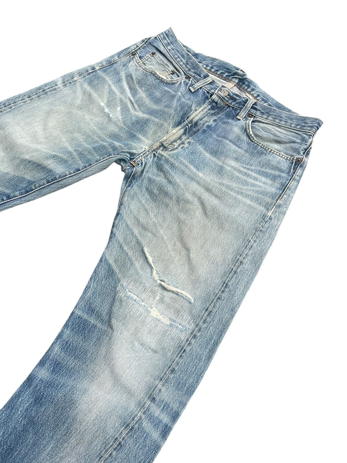 Levi's Vintage 90’s Levi’s Lot 501Z E Selvedge Distresed Size US 34 / EU 50 - 2 Thumbnail