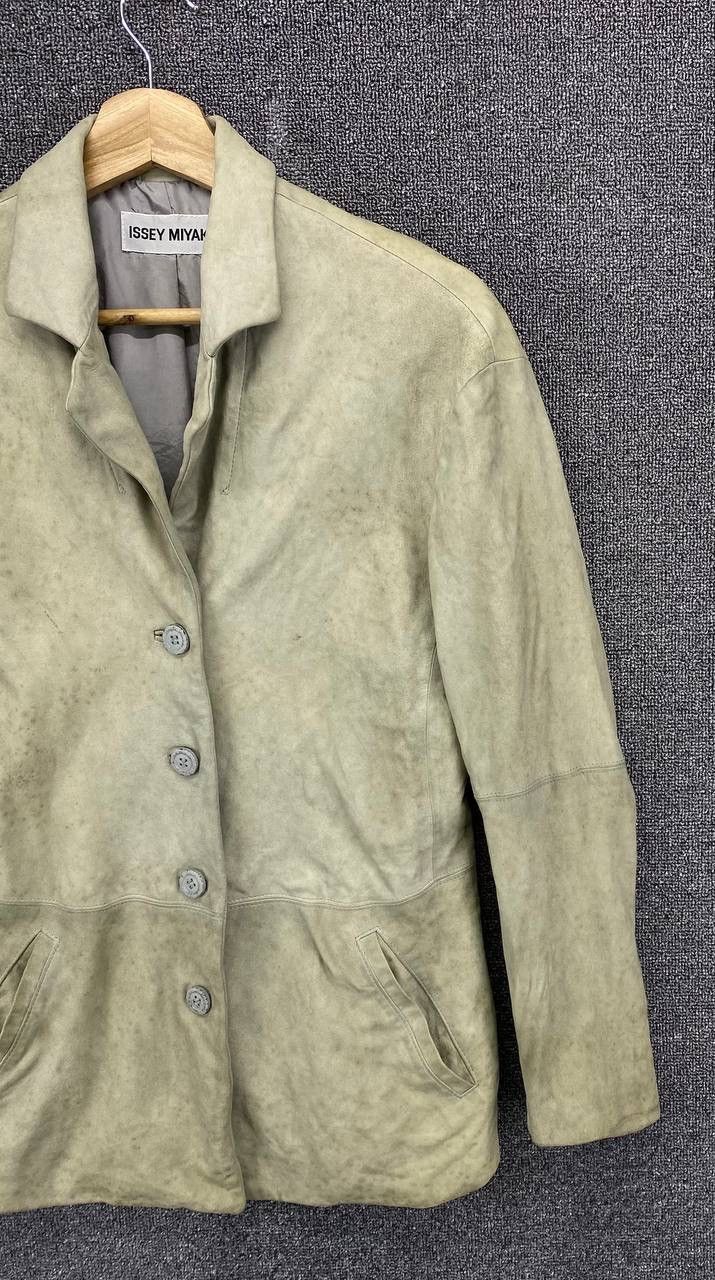 Issey Miyake Vintage Issey Miyake Leather Coat Jacket Size M / US 6-8 / IT 42-44 - 4 Thumbnail