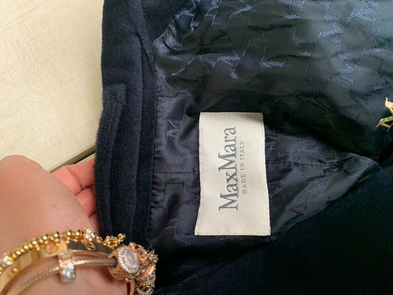 Max Mara Max Mara 101801 Coat, navy blue Size S / US 4 / IT 40 - 3 Thumbnail