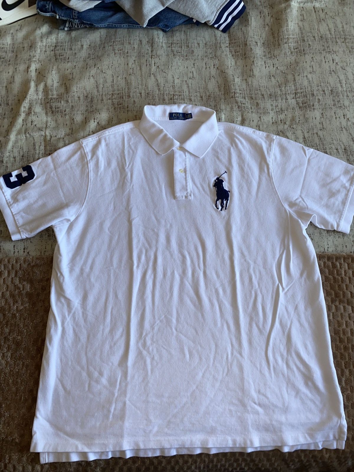 Polo Ralph Lauren White Polo Ralph Lauren Short Sleeve Size US XL / EU 56 / 4 - 2 Thumbnail