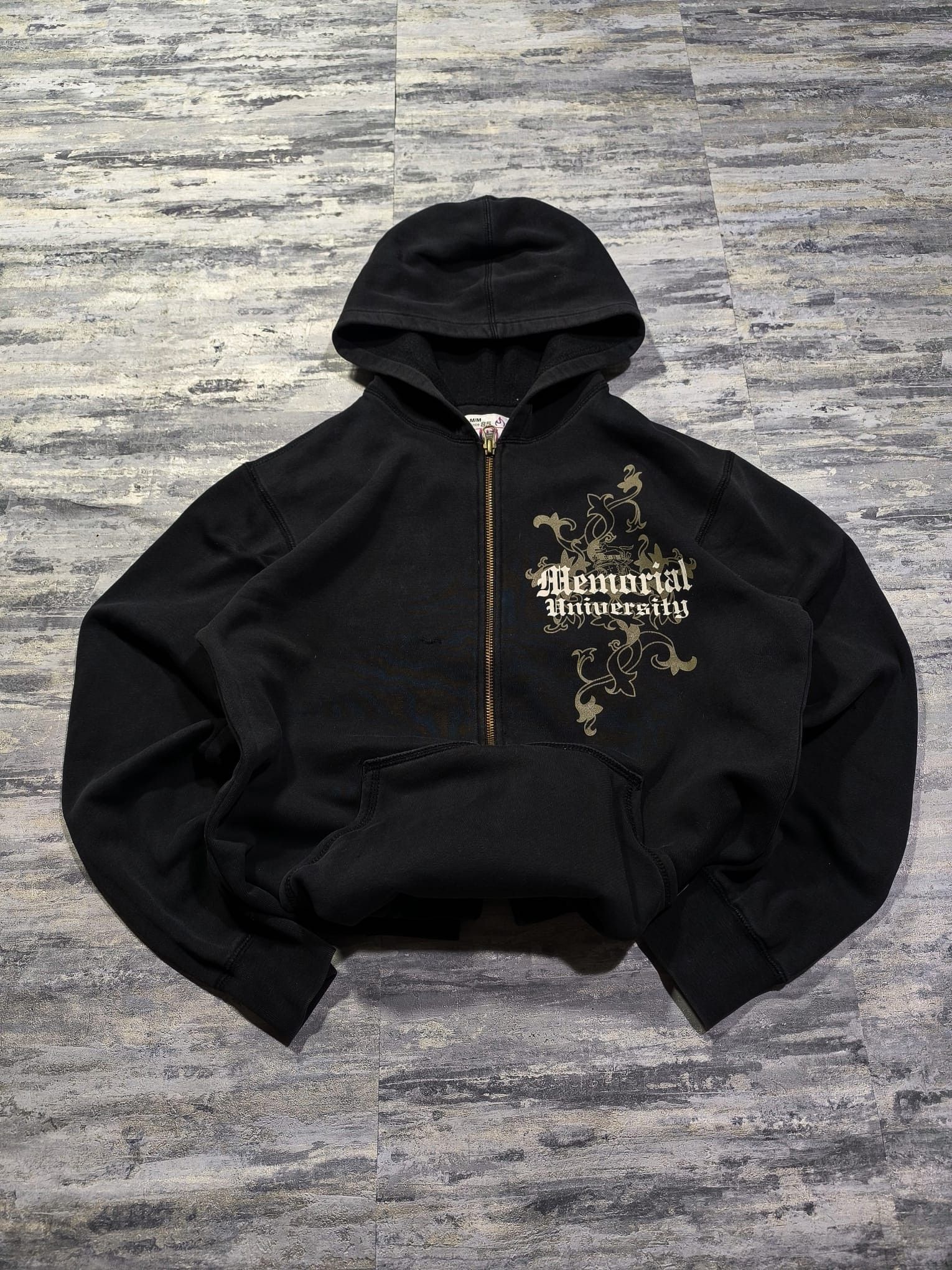 Abercrombie & Fitch distressed college university hoodie trashed very rare Size US M / EU 48-50 / 2 - 1 Thumbnail