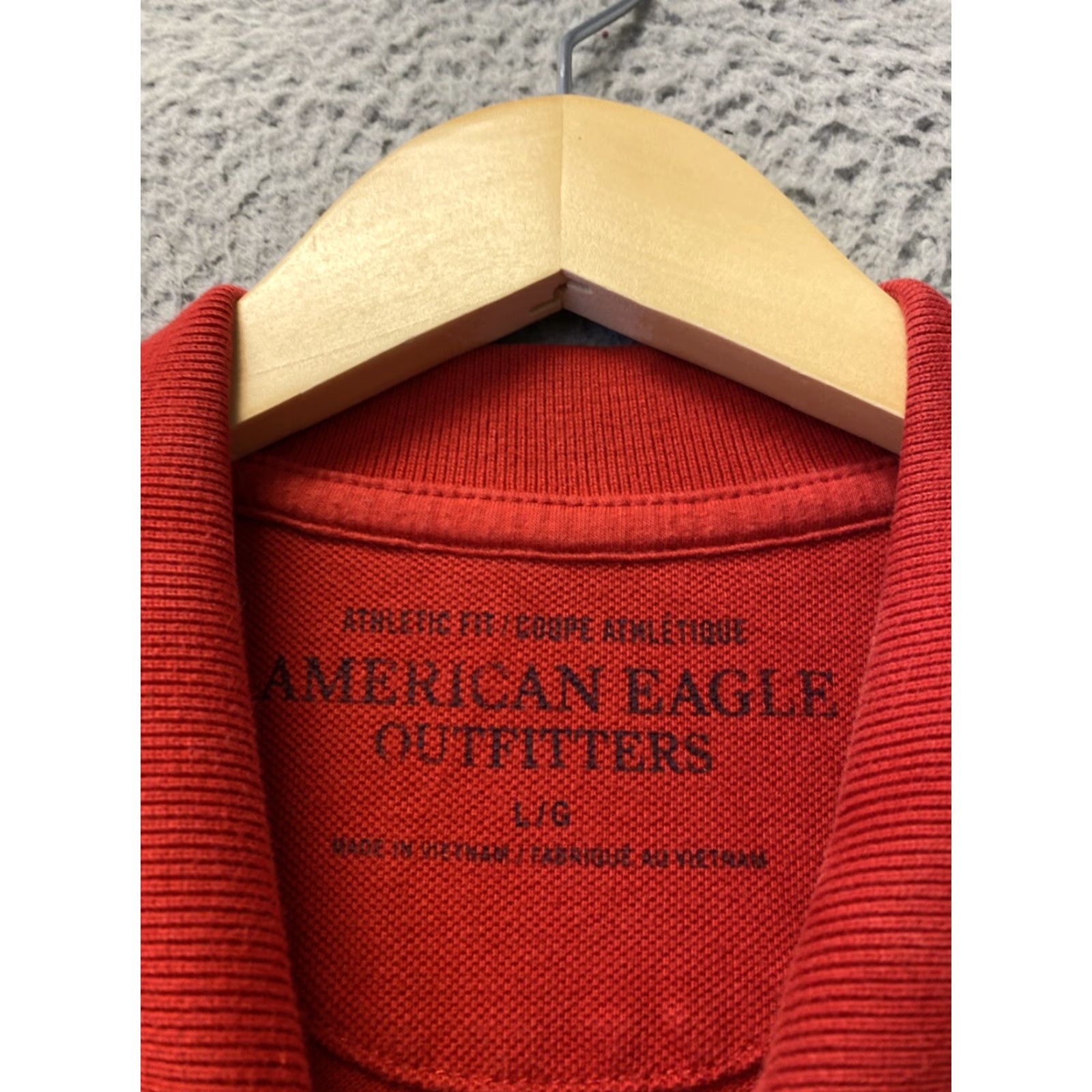 American Eagle Outfitters American Eagle Polo Mens Large Red Cotton Short Sleeve Shirt /130-17 Size US L / EU 52-54 / 3 - 3 Thumbnail