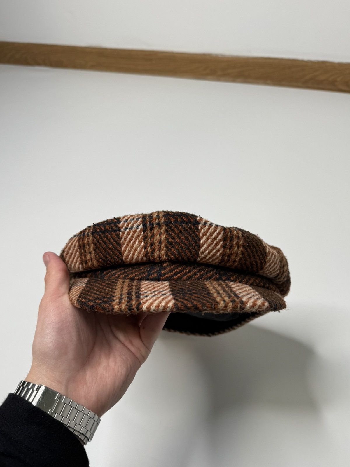 Vintage Vintage avant garde cadet beret hat tweed vibe old money 00s Size ONE SIZE - 7 Thumbnail