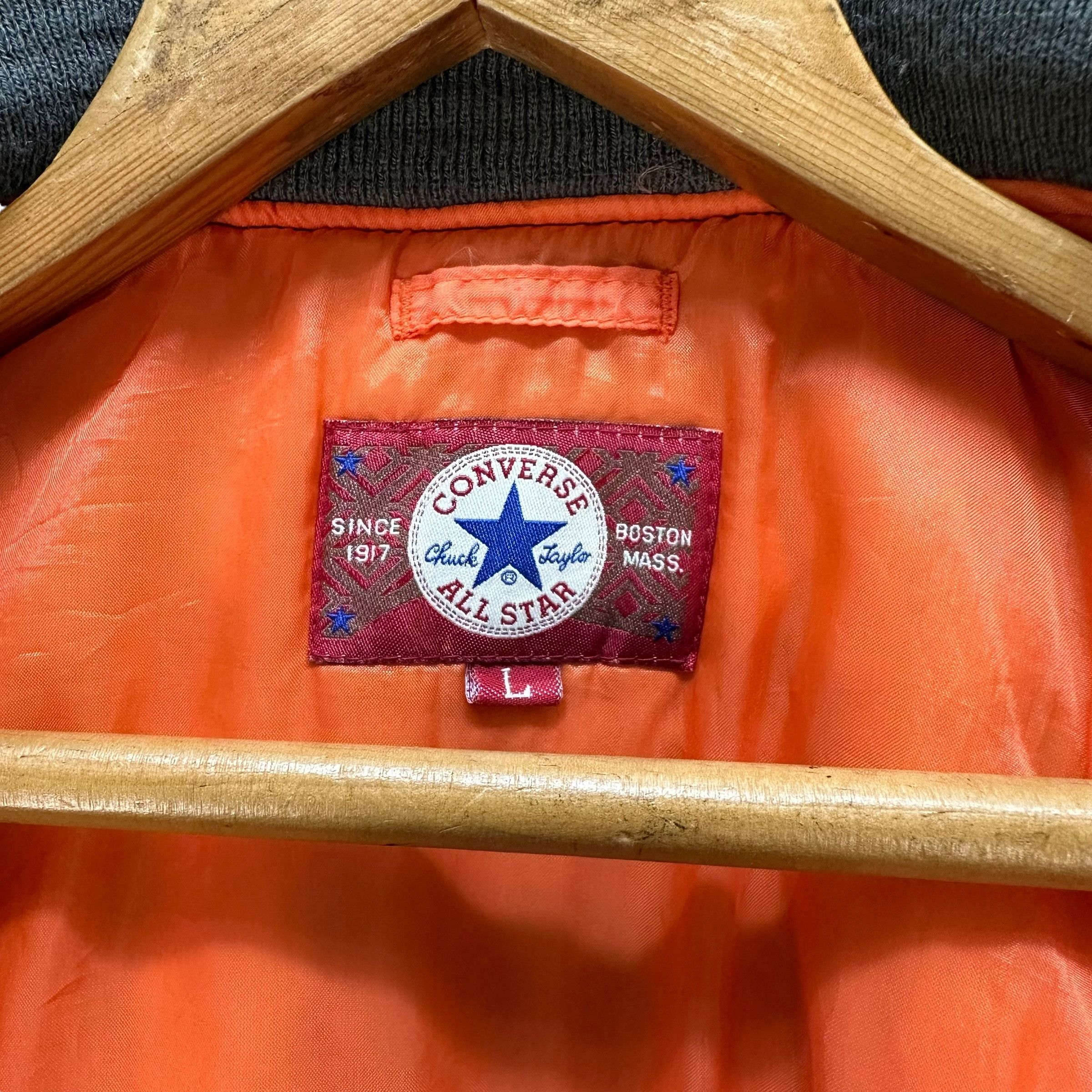 Converse Vintage 90's CONVERSE ALL STAR Bomber Jacket #A50-1175 Size US L / EU 52-54 / 3 - 10 Thumbnail