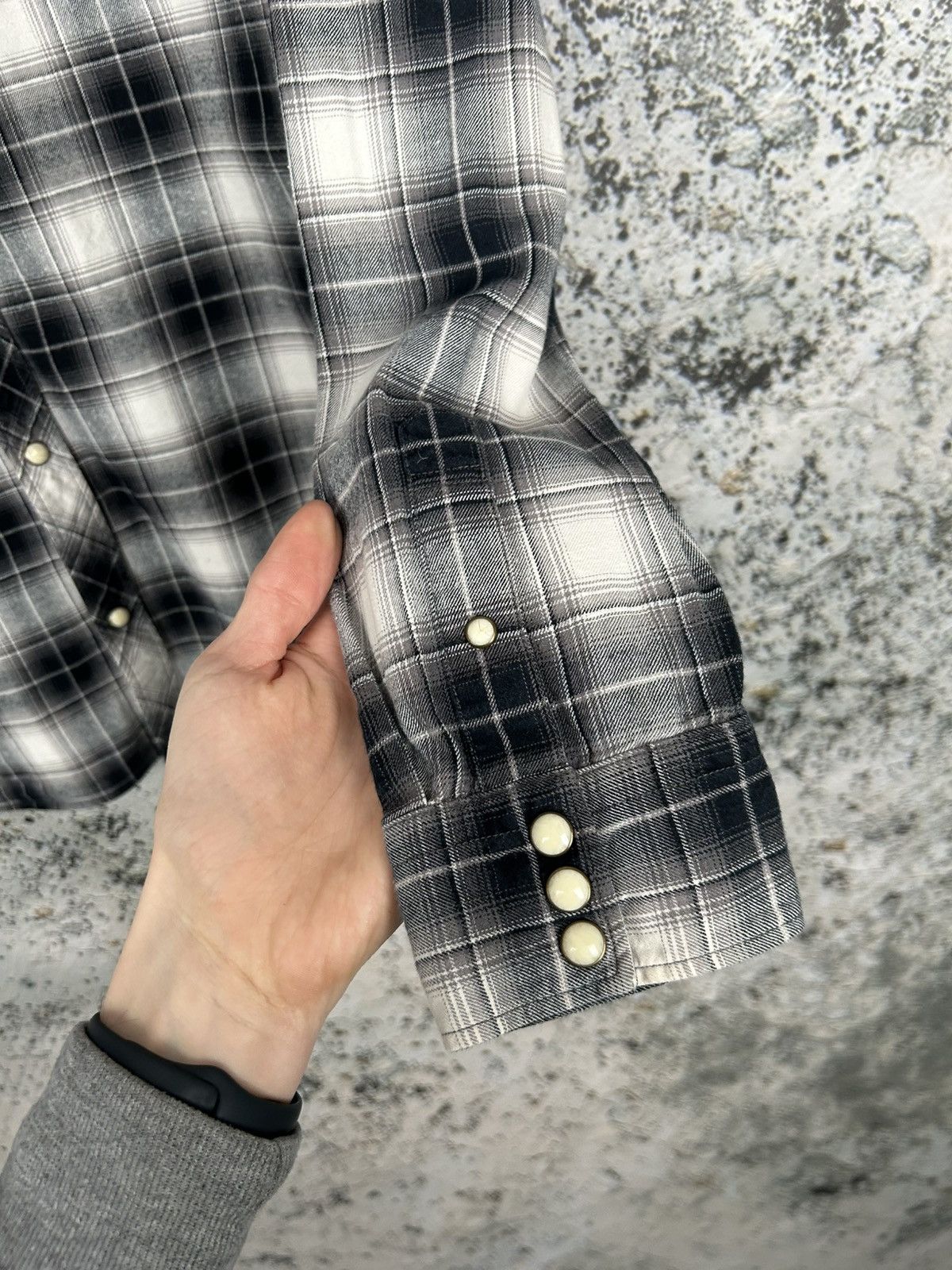 Allsaints Vintage Allsaints Tartan Shirt Checkered Designer Streetwear Size US L / EU 52-54 / 3 - 4 Thumbnail