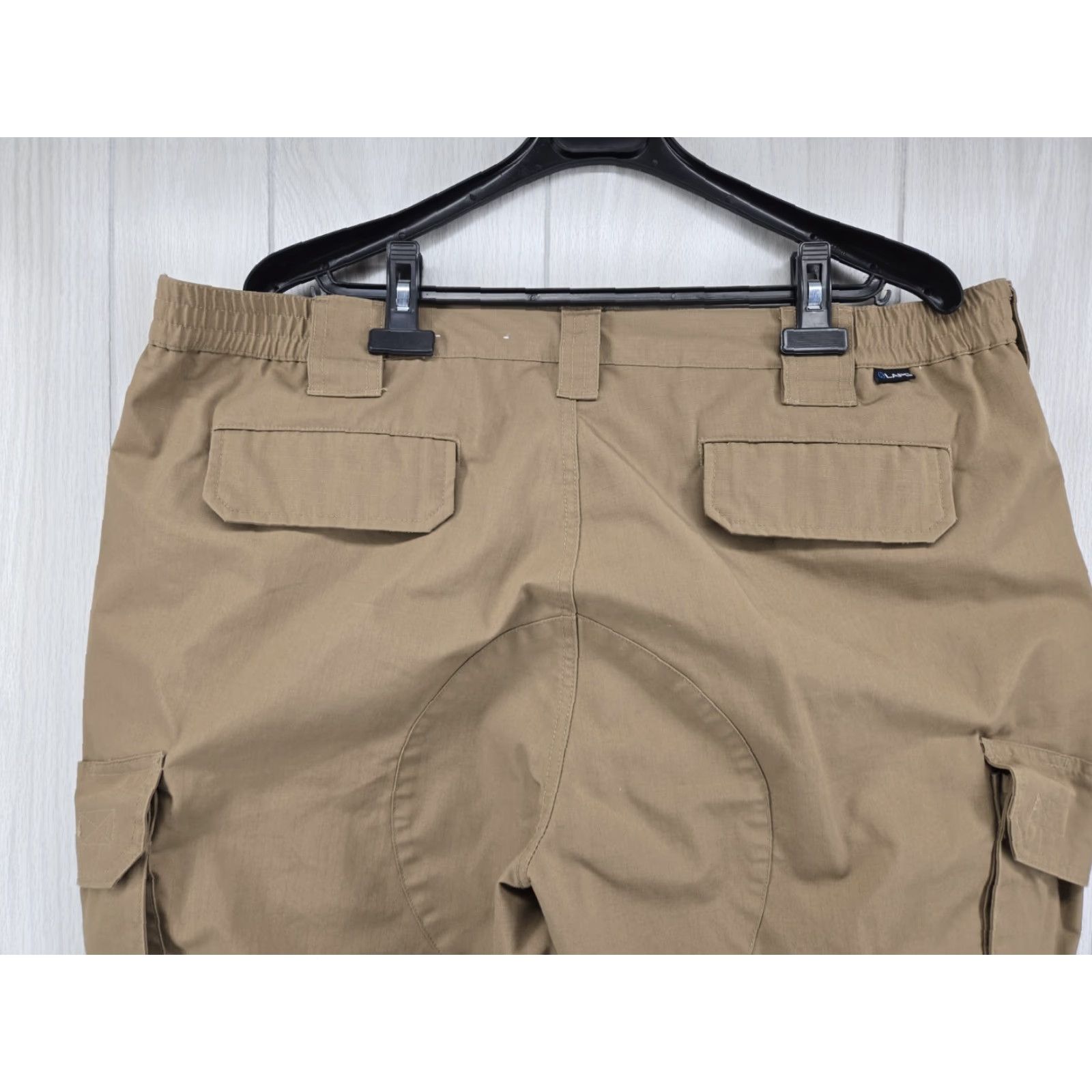 Vintage LAPG Pants Men's 44x30 Cargo Tactical Rip Stop Brown Beige Cargo Pocket Army 30in Inseam Mens Size US 44 / EU 60 - 7 Thumbnail