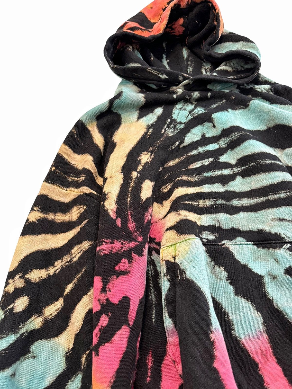 Amiri Reversed Tie Dye Swirl Oversized Distressed Hoodie Size US S / EU 44-46 / 1 - 4 Thumbnail