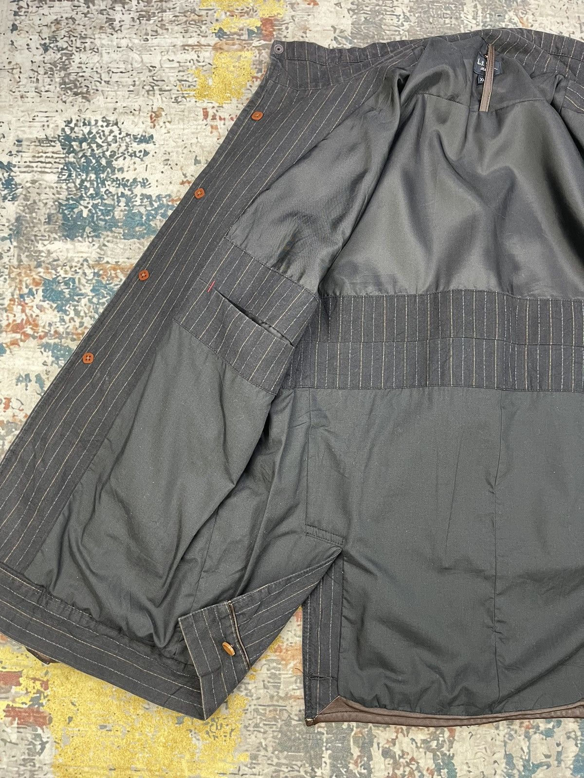 Paul Smith Paul Smith Jeans Pinstripe Cowhide Trim Multi Pocket Size US M / EU 48-50 / 2 - 9 Thumbnail