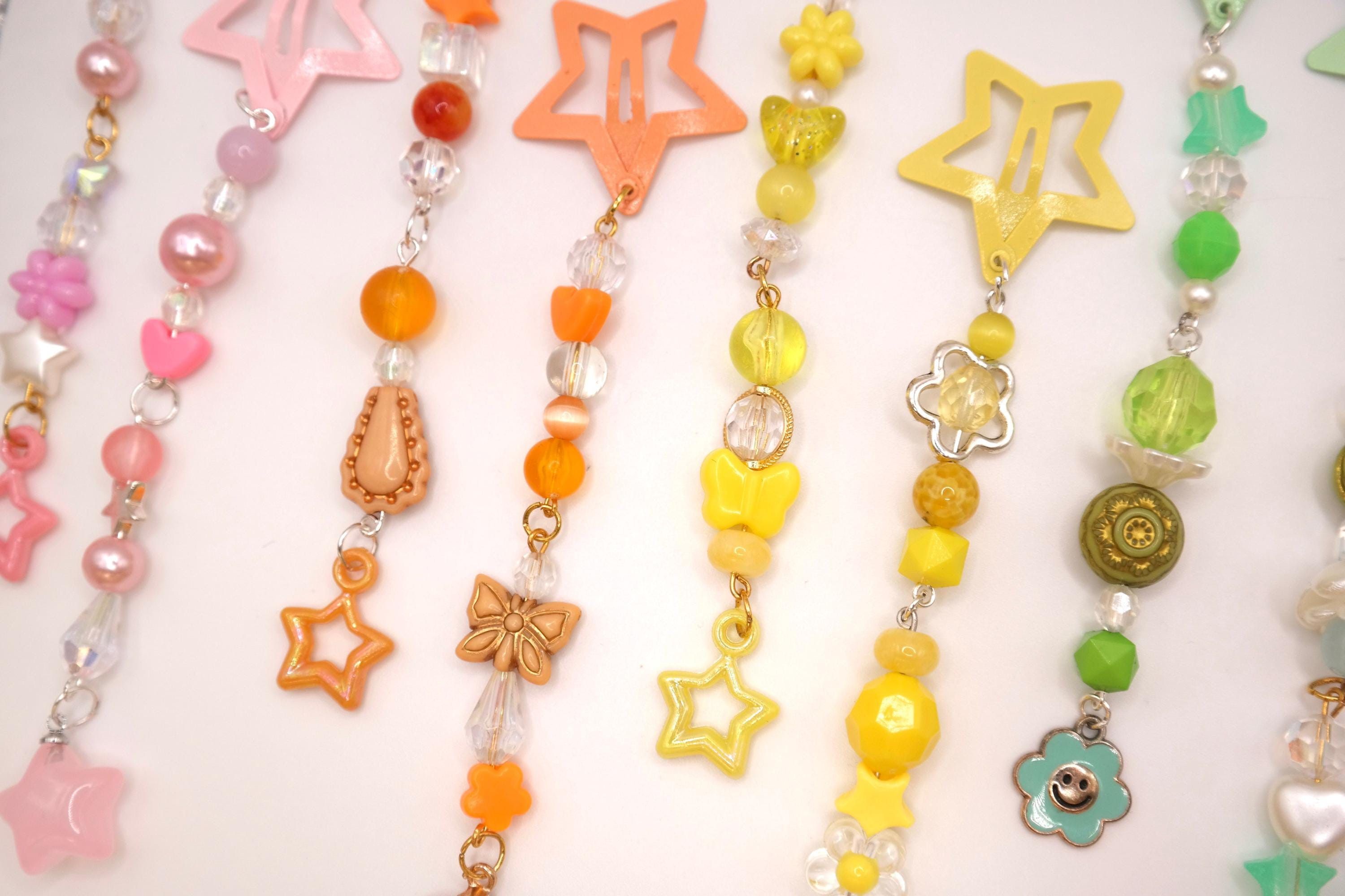 Handmade Colorful Star Decorated Hair Clips Size ONE SIZE - 2 Thumbnail