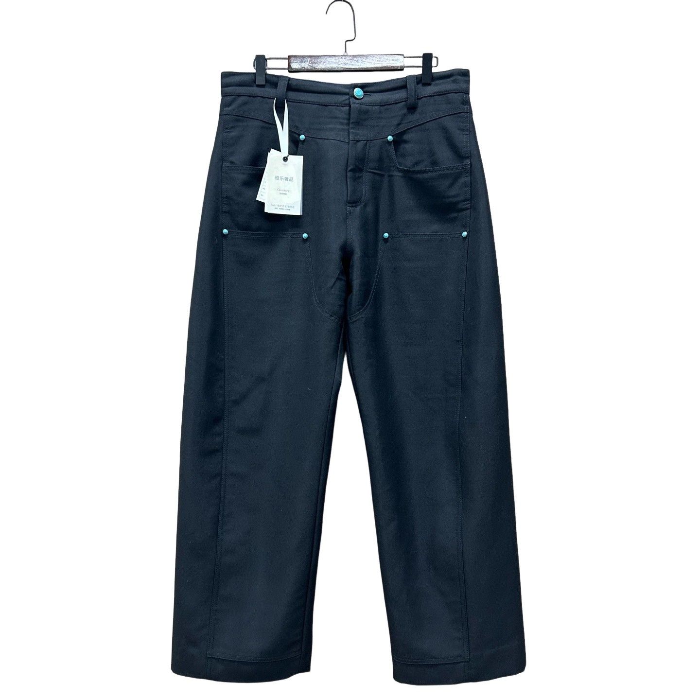 Louis Vuitton Louis Vuitton Leather Patch Wool Pants Size 50 Size US 34 / EU 50 - 1 Thumbnail