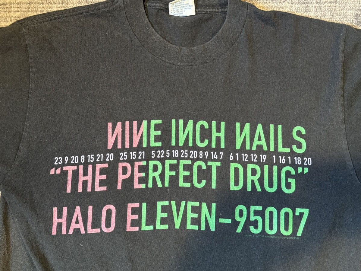 All Sport Nine Inch Nails Vintage Rare 90s 'The Perfect Drug' Shirt Size US L / EU 52-54 / 3 - 3 Thumbnail