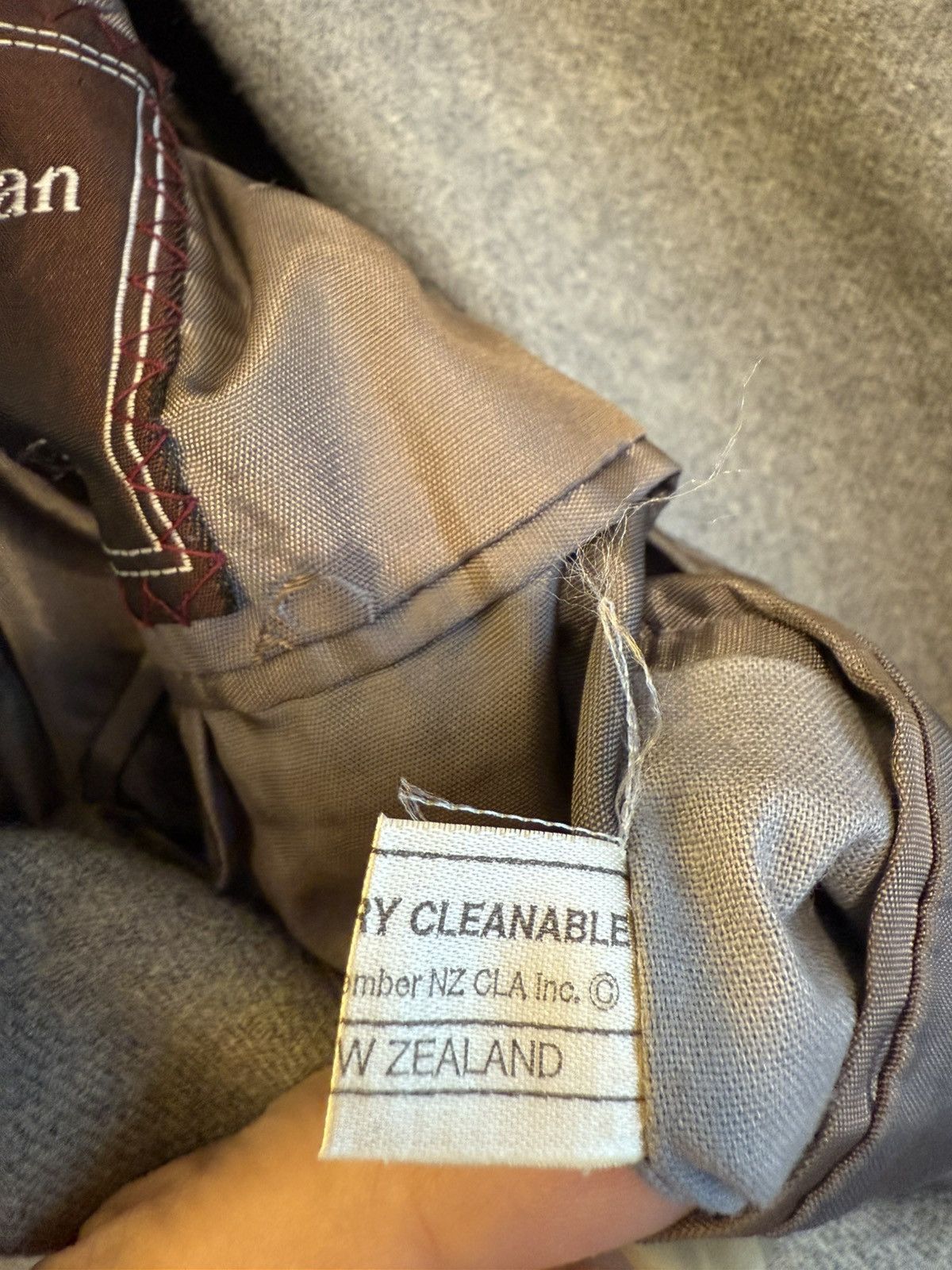 Dior Dior Vintage Thick Grey Wool Suit Size 50R - 17 Thumbnail