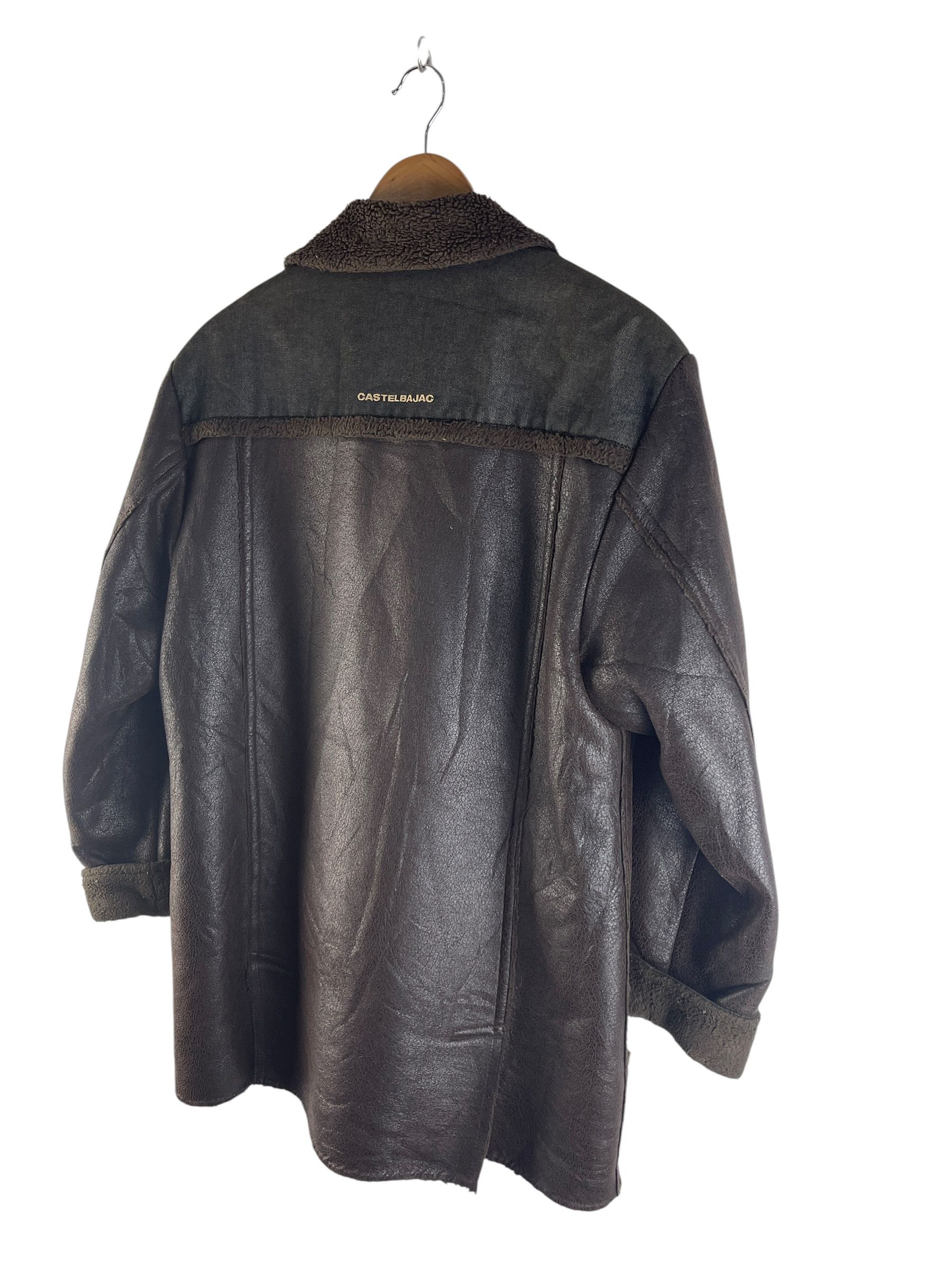 Jean Charles De Castelbajac Vintage Castelbajac Sport Faux Shearling Leather Coat Jacket Size US L / EU 52-54 / 3 - 8 Thumbnail