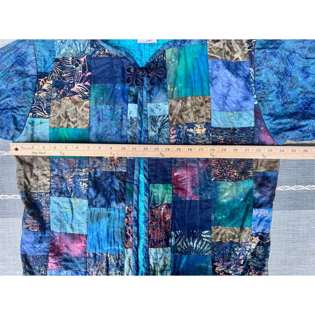 Handmade Vintage Handmade Quilted Jacket Y2K Grandmacore Cottagecore Size M / US 6-8 / IT 42-44 - 9 Thumbnail