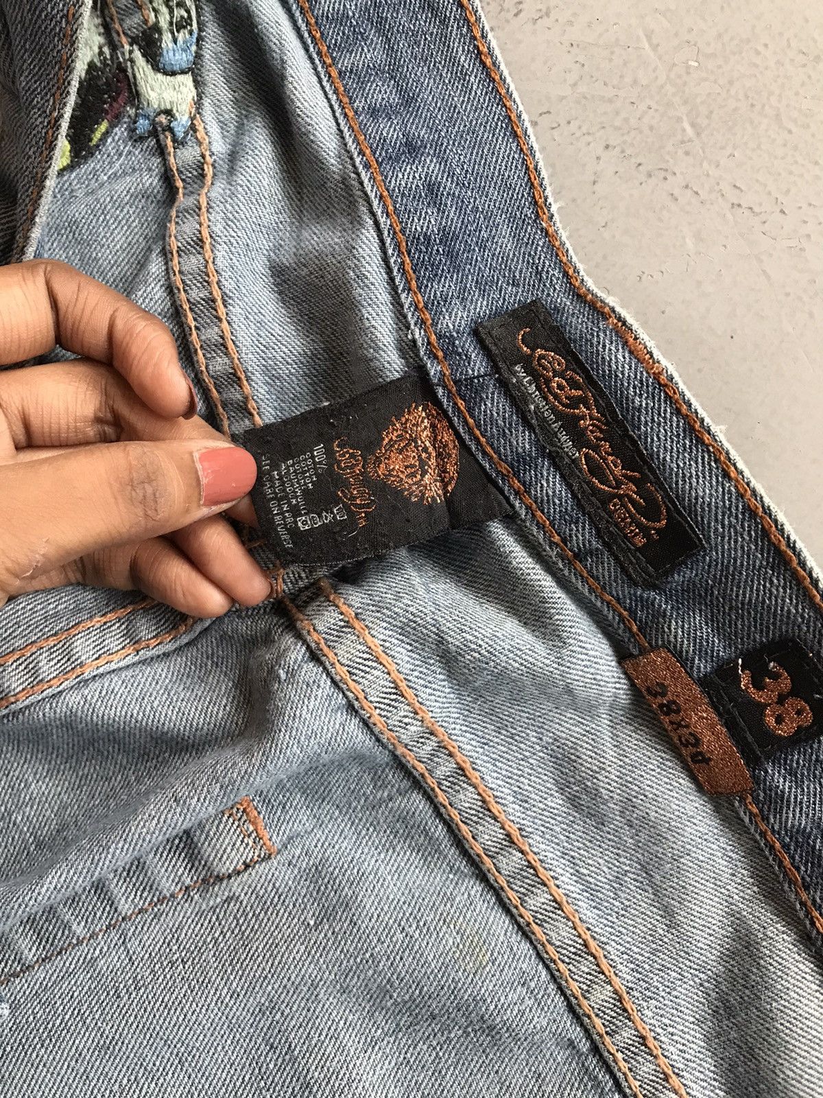 Ed Hardy Vintage Ed hardy embroidered denim Size US 38 / EU 54 - 8 Thumbnail