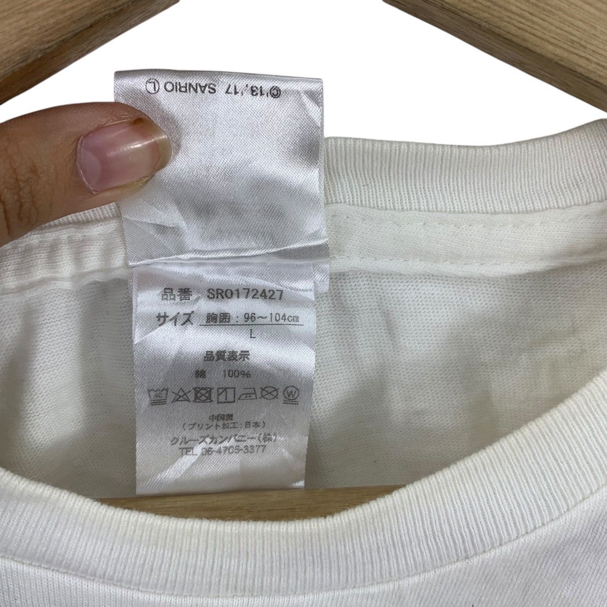 Vintage GUDETAMA AMY SANRIO Anthropomorphic Yolk Tee Shirt Top Size L / US 10 / IT 46 - 6 Thumbnail