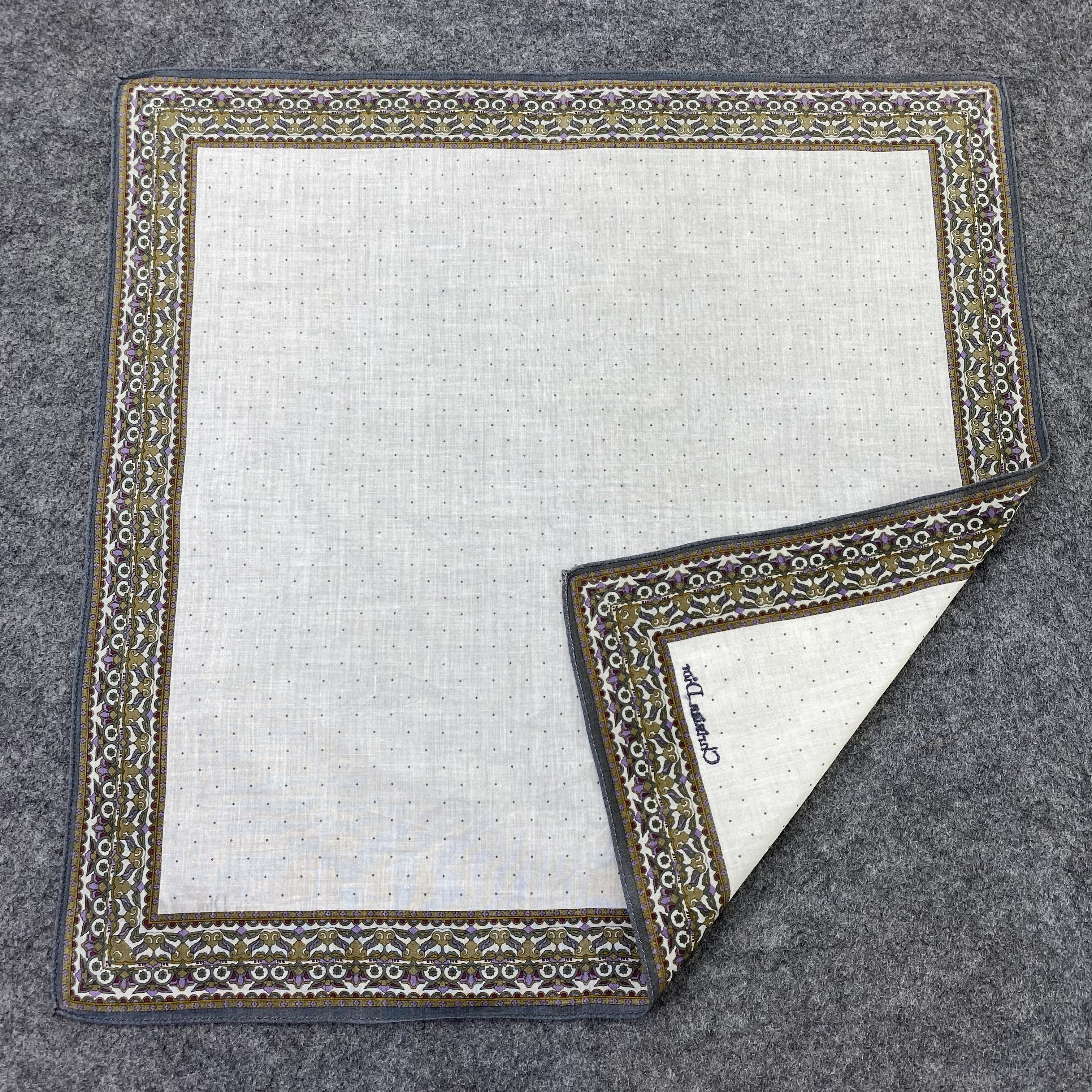 Designer Christian Dior Handkerchief Neckerchief Bandana-B1605 Size ONE SIZE - 5 Thumbnail