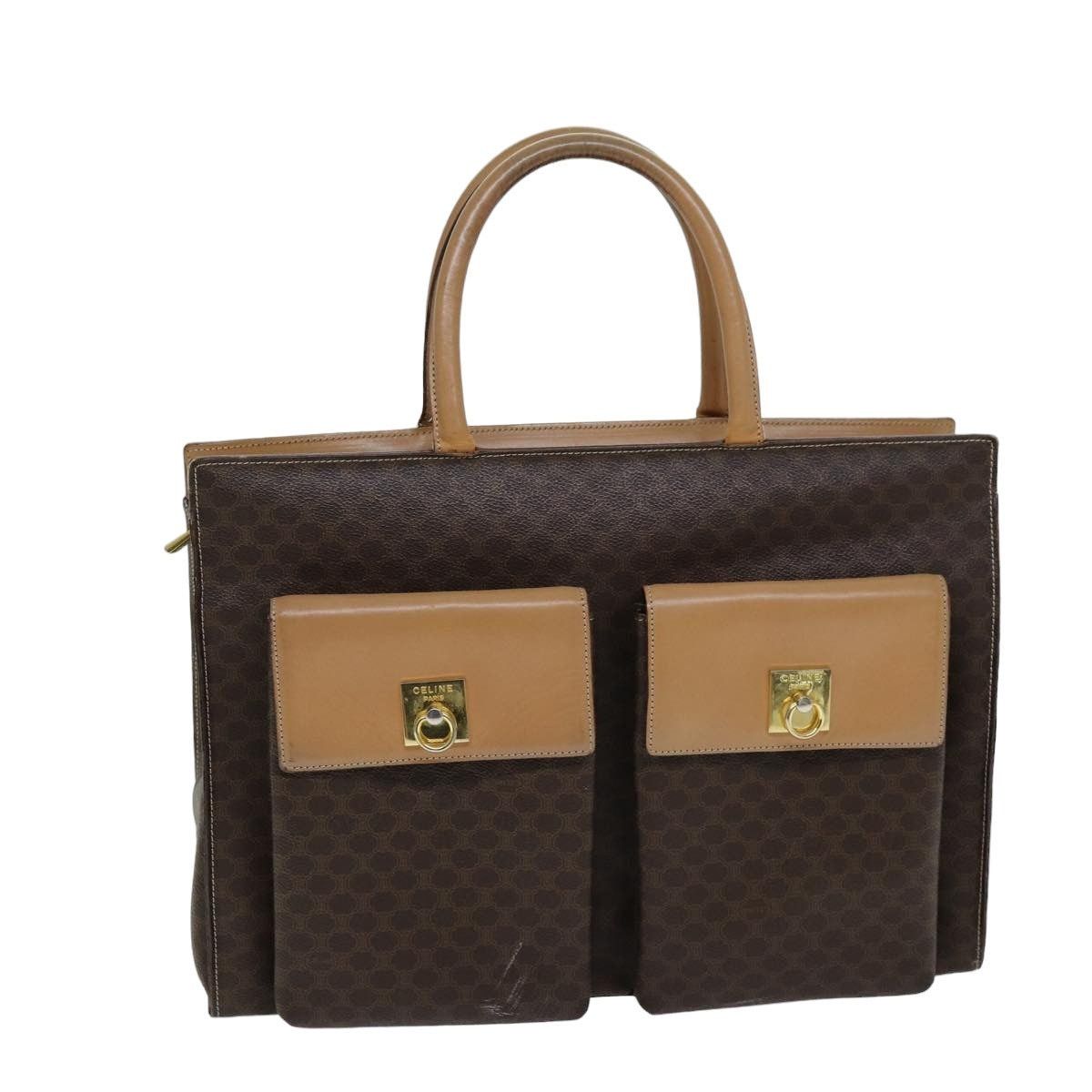 Celine CELINE Macadam Canvas Tote Bag Pvc Brown Size ONE SIZE - 2 Thumbnail
