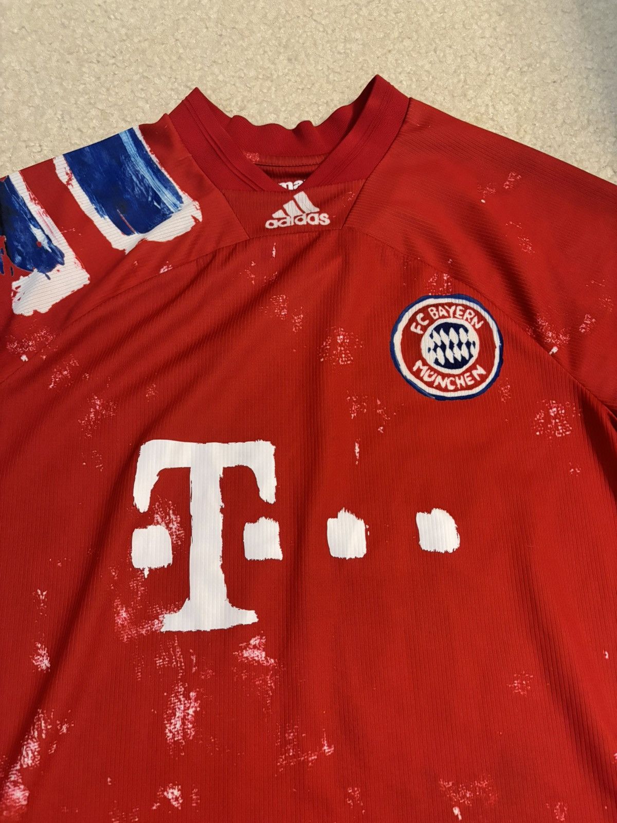 Adidas × Pharrell adidas Humanrace Bayern Munich Munchen Jersey Red Size US XL / EU 56 / 4 - 2 Thumbnail
