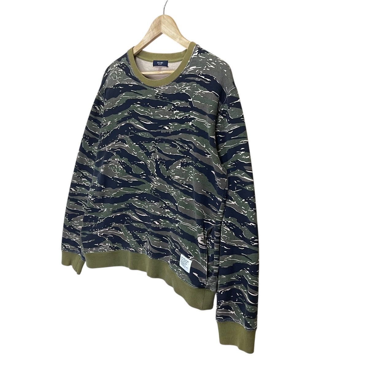 Beams Plus Beams Hearts Tiger Stripe Design Crewneck Sweatshirt Size US M / EU 48-50 / 2 - 3 Thumbnail